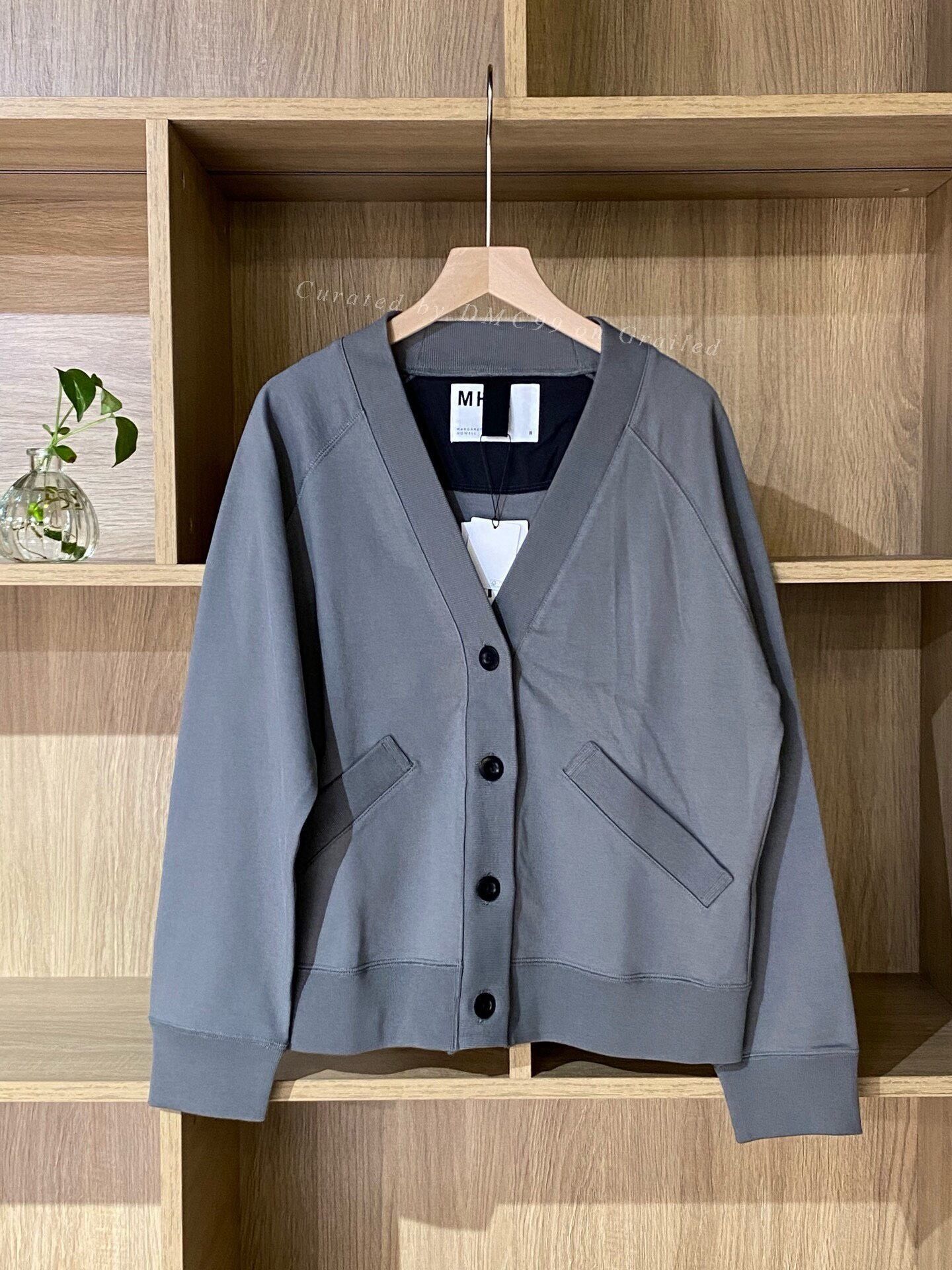 MHI MHL Gray V-neck Cardigan M Size US M / EU 48-50 / 2 - 1 Thumbnail
