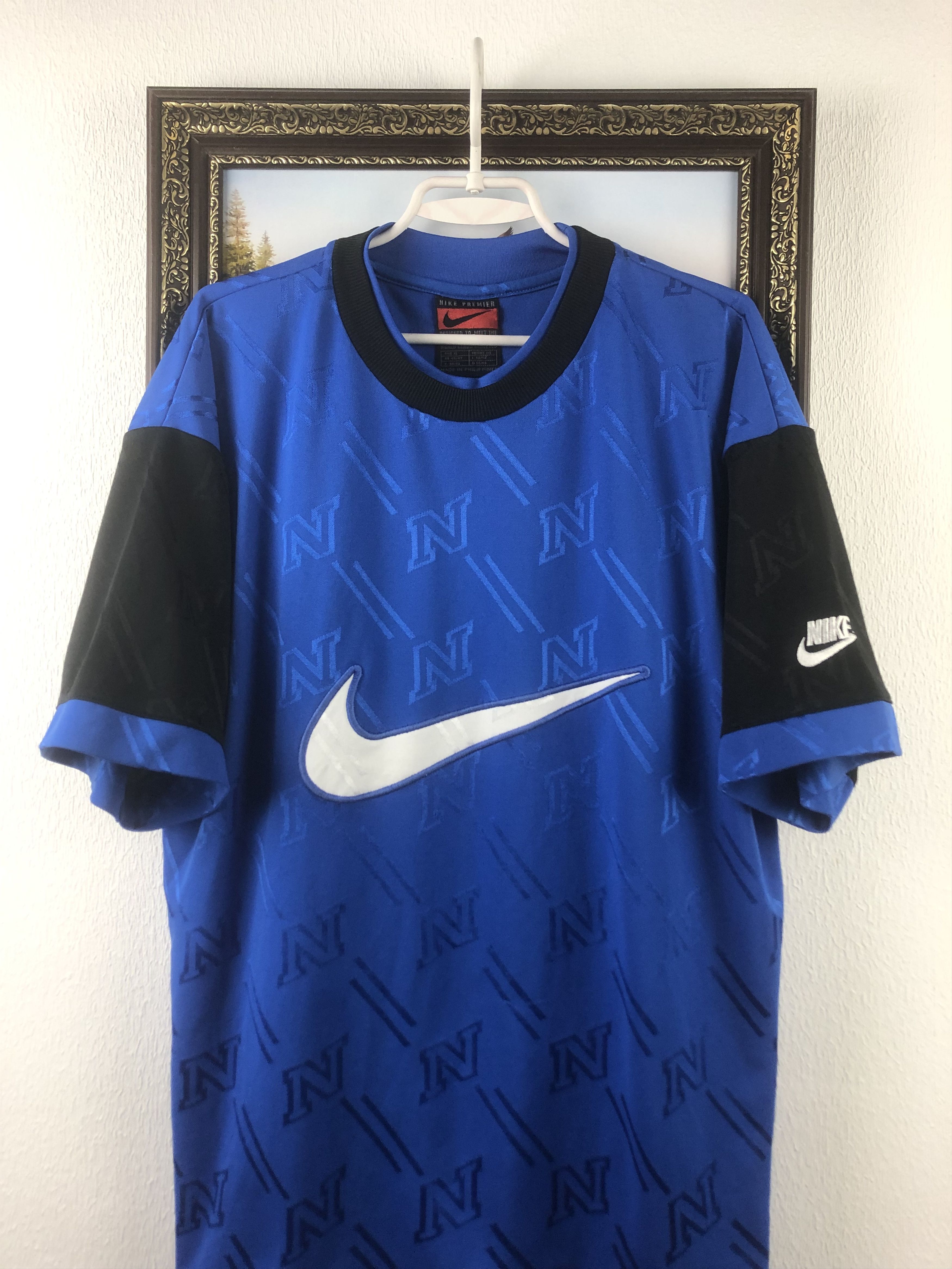 Nike Vintage Paris Saint-Germain Shirts Template Soccer Jersey Size US XL / EU 56 / 4 - 2 Thumbnail
