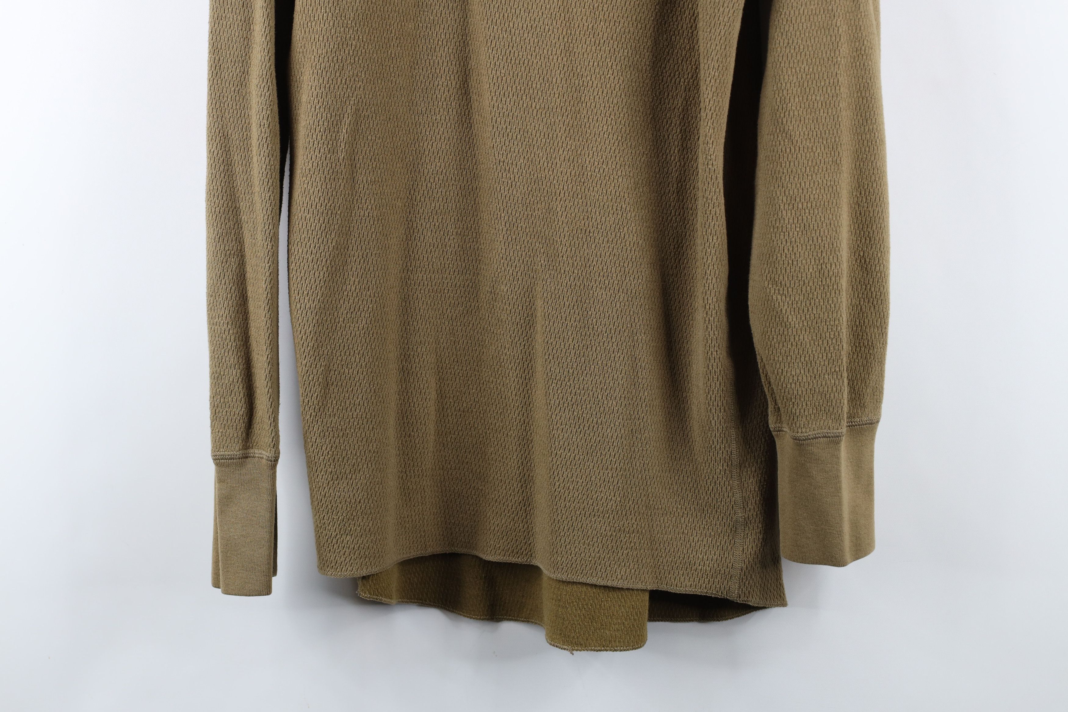 Vintage Vintage 90s Streetwear Waffle Knit Long Sleeve T-Shirt Size US M / EU 48-50 / 2 - 3 Thumbnail