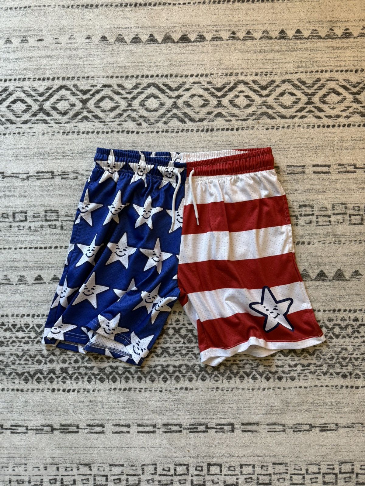 Asspizza American flag shorts