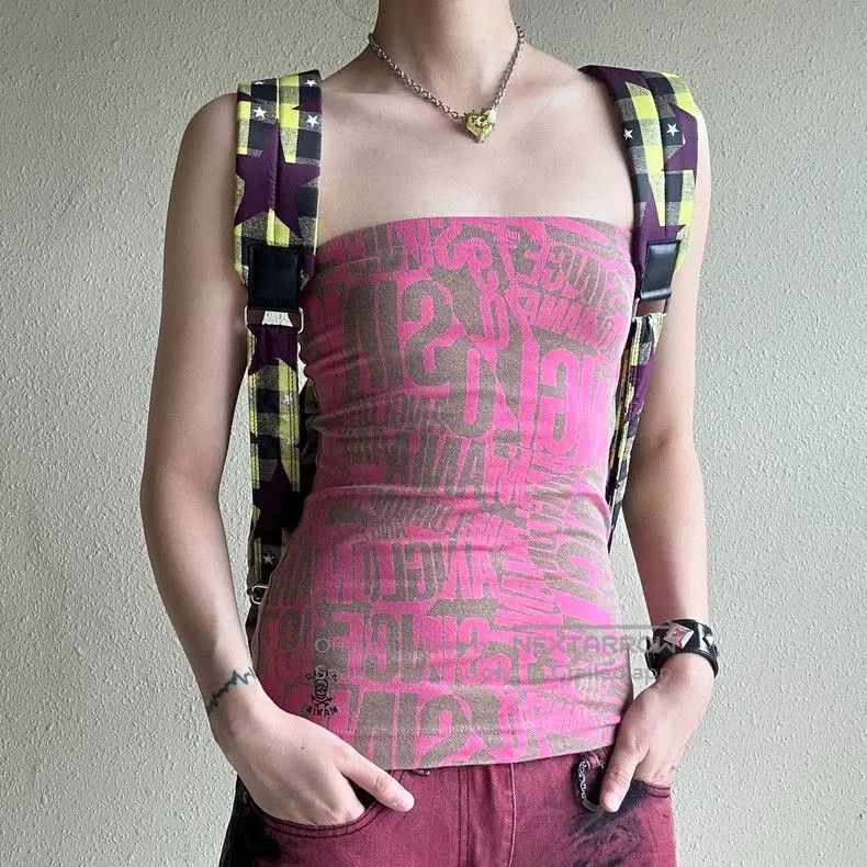 Vivienne Westwood Vivienne Westwood Pink Graffiti Tube Top. Size US XS / EU 42 / 0 - 1 Thumbnail