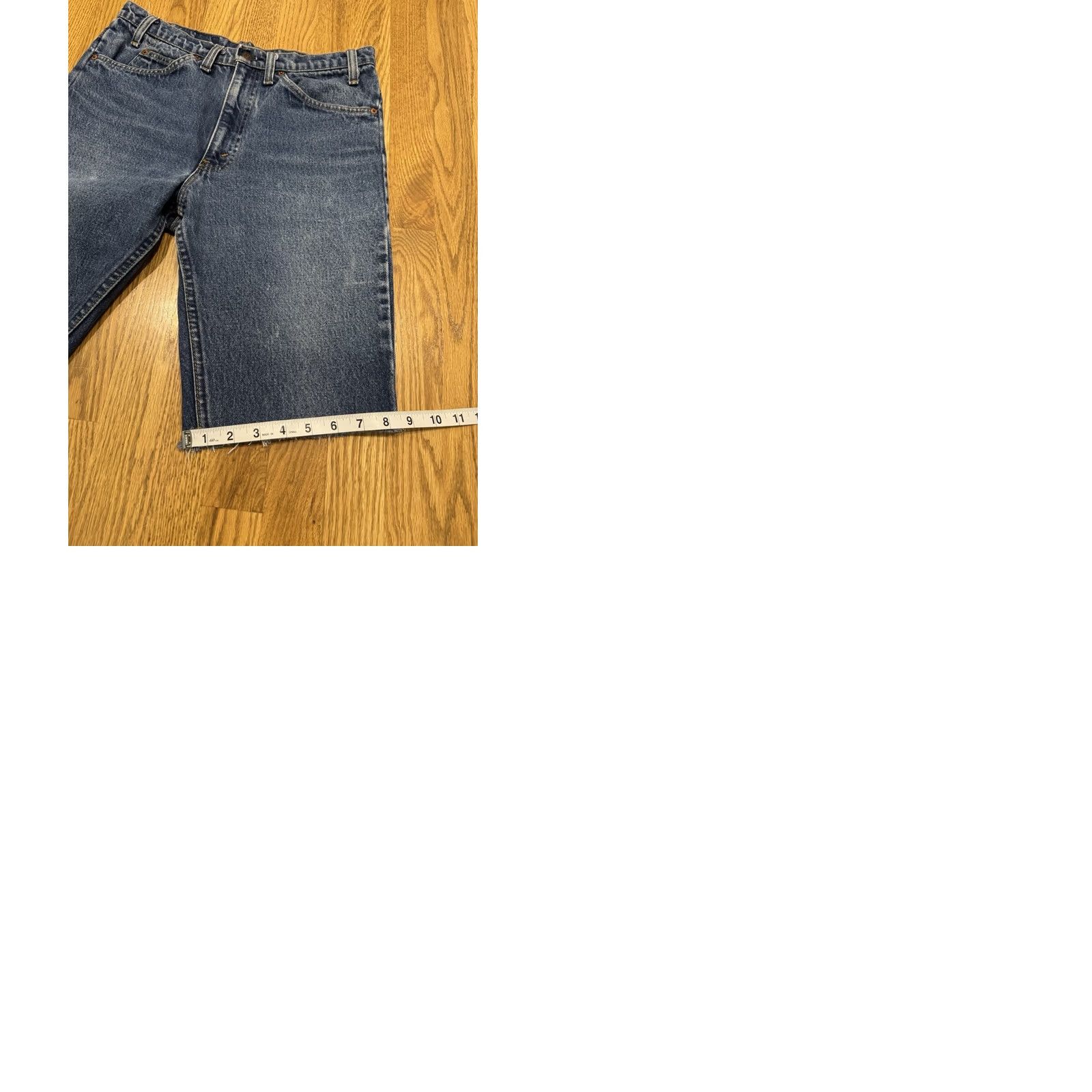 Levi's VINTAGE Levi’s Orange Tab Denim Jean Shorts 517 Mens 30 Actual 30 Levis Vtg Denim Shorts Blue 80s 90s USA Jeans Mens Size US 30 / EU 46 - 9 Thumbnail