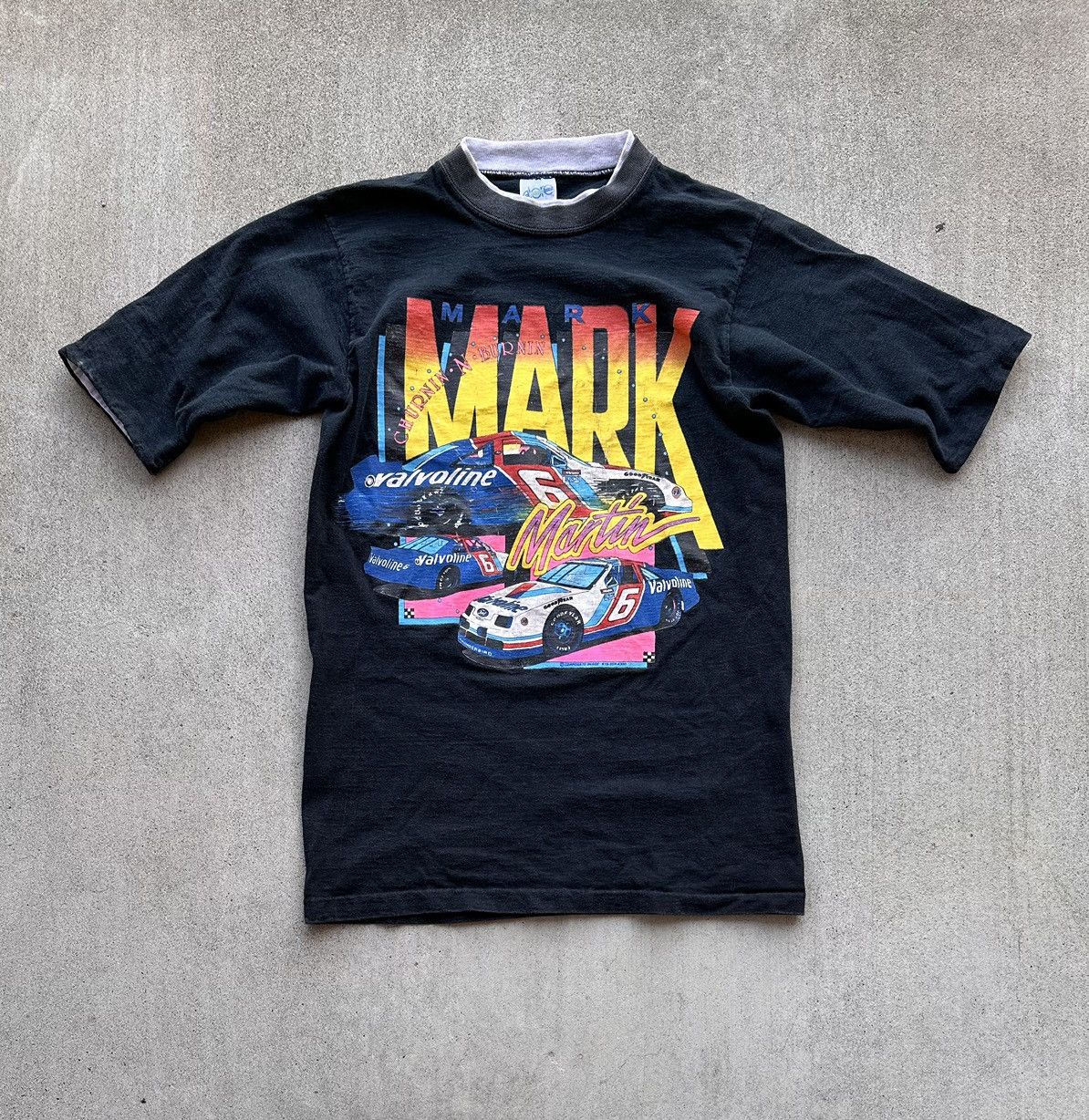 NASCAR × Vintage Vintage Mark Martin Racing Tee Shirt Small 90s Single Stitch Size US S / EU 44-46 / 1 - 1 Thumbnail