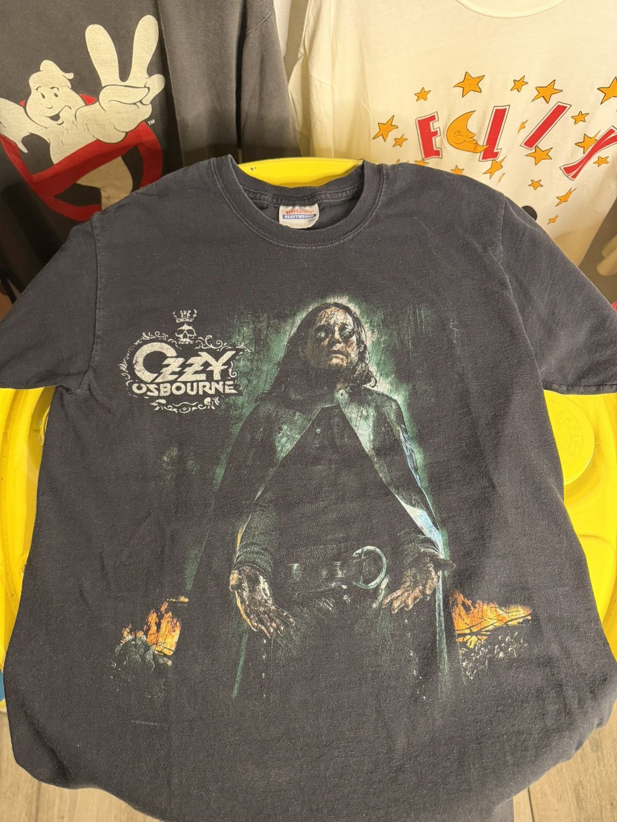 Vintage 1990s Ozzy Osborne T-Shirt hanes heavyweight Size US S / EU 44-46 / 1 - 1 Thumbnail