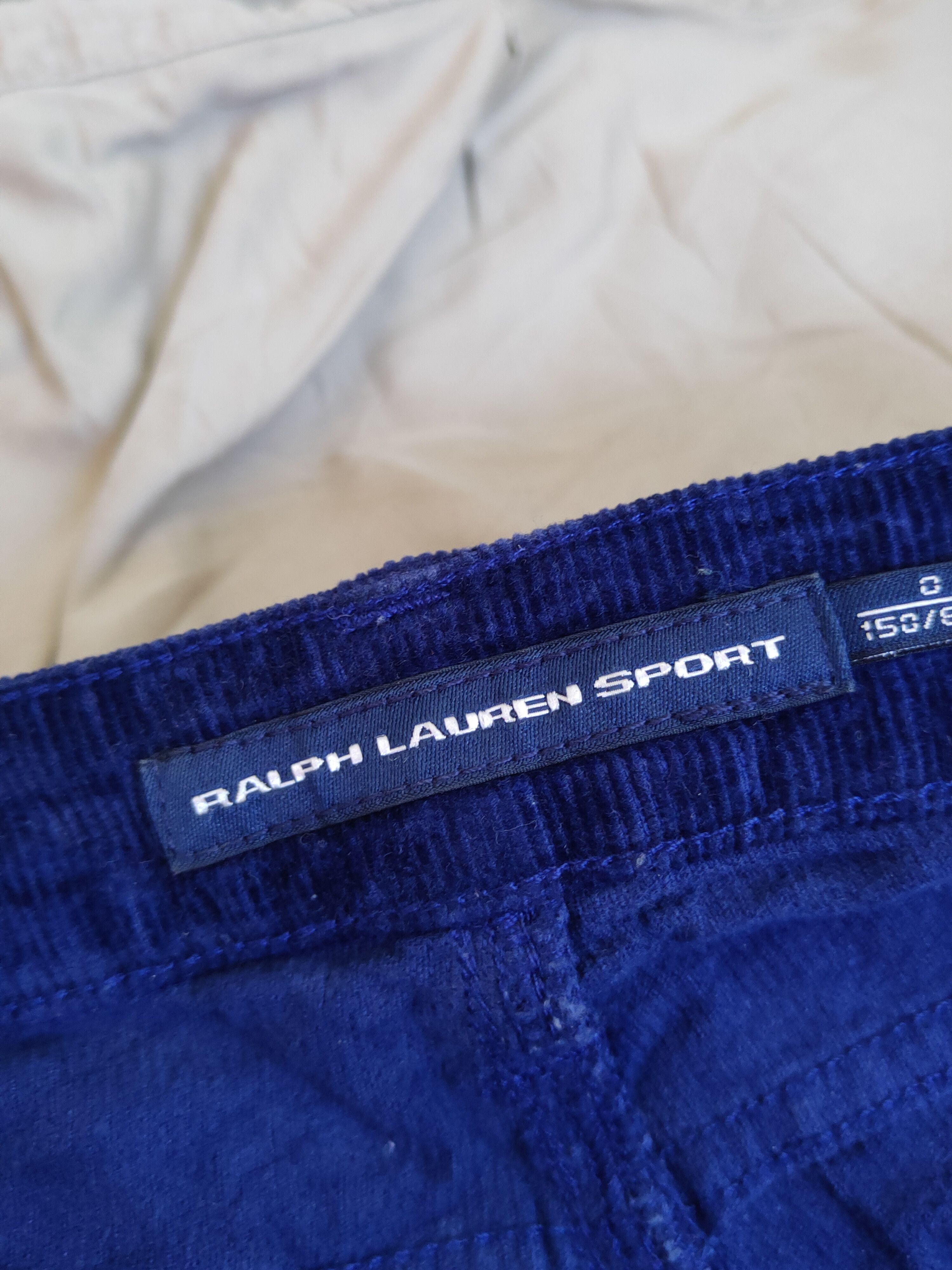 Japanese Brand Ralph Lauren Sport Blue streetwear Corduroy Pants #S1794 Size 25" / US 0 / IT 36 - 15 Thumbnail