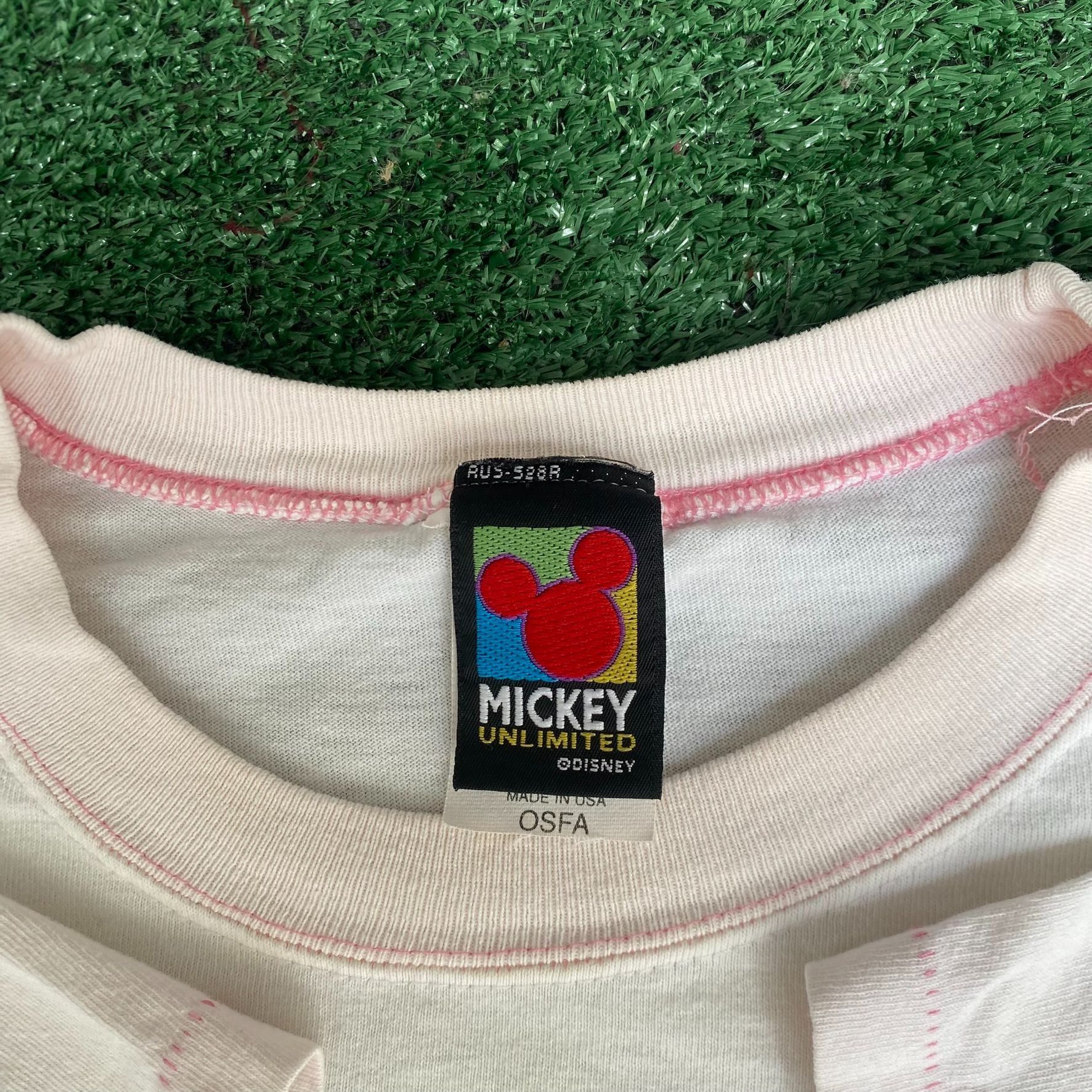 Disney Vintage 90s Mickey Mouse Shirt Retro Disney Raglan Tee Size US XL / EU 56 / 4 - 5 Thumbnail