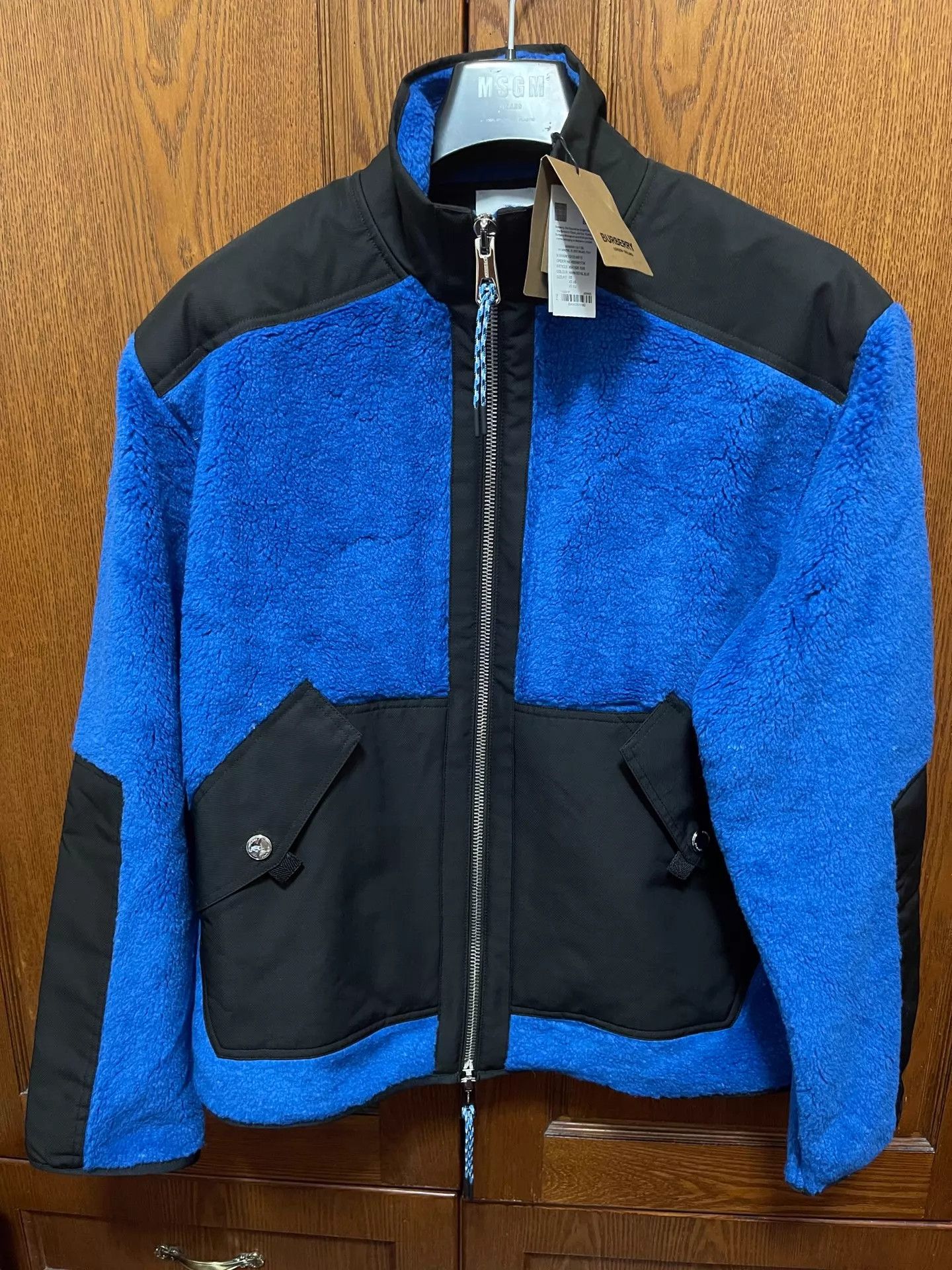 Burberry Burberry Blue/Black Color-Blocked Padded Jacket XS Size US XS / EU 42 / 0 - 3 Thumbnail