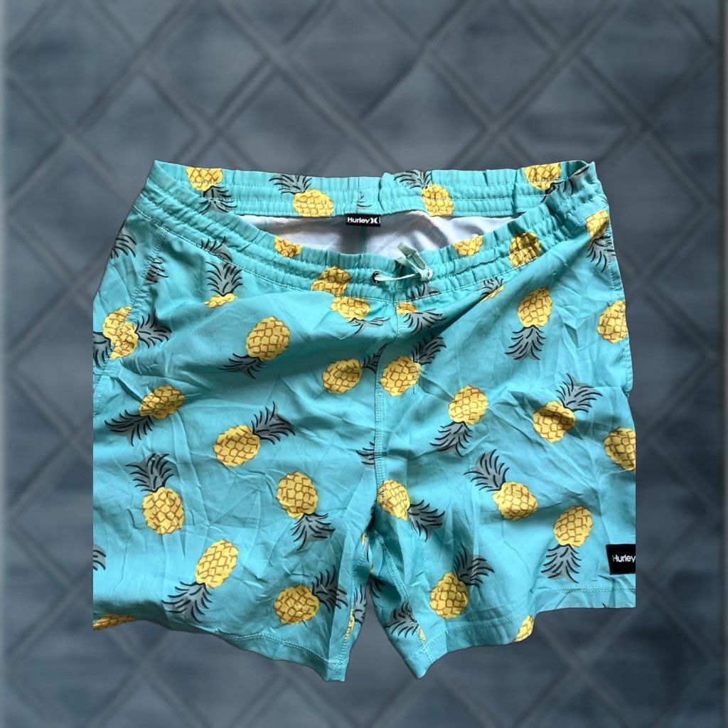 Hurley Hurley Windnsea Pineapple Volley Blue Swim Trunks Board Shorts Sz Medium Size US 31 - 1 Thumbnail