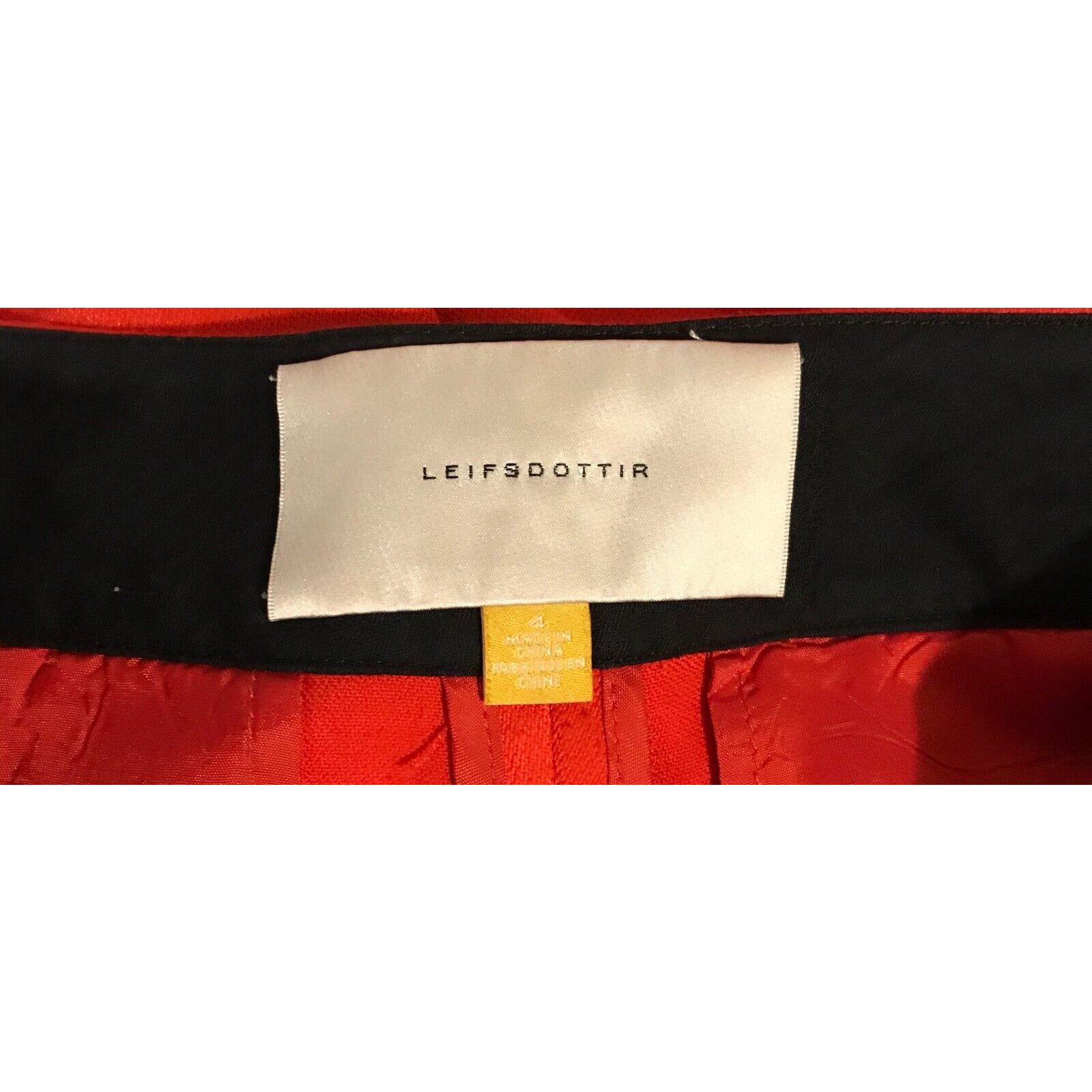 Anthropologie Anthropologie Leifsdottir Orange Cropped Ankle Zipper Pants Size 27" / US 4 / IT 40 - 6 Thumbnail