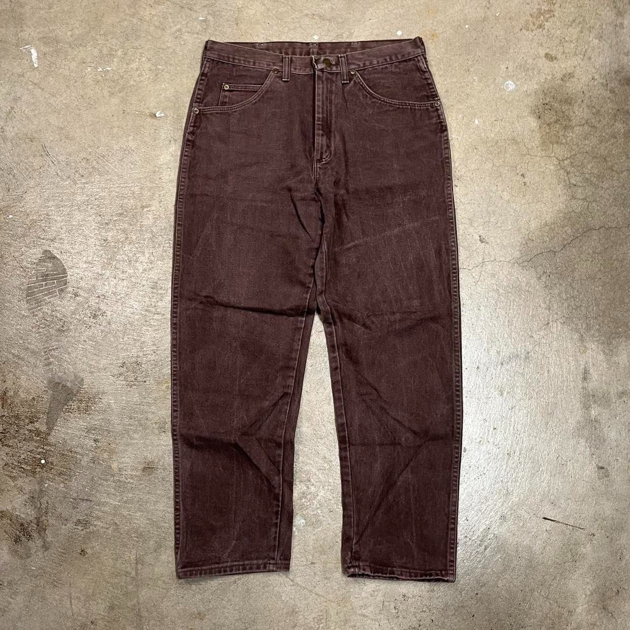 Vintage 80s Wrangler cowboy jeans brown made in USA