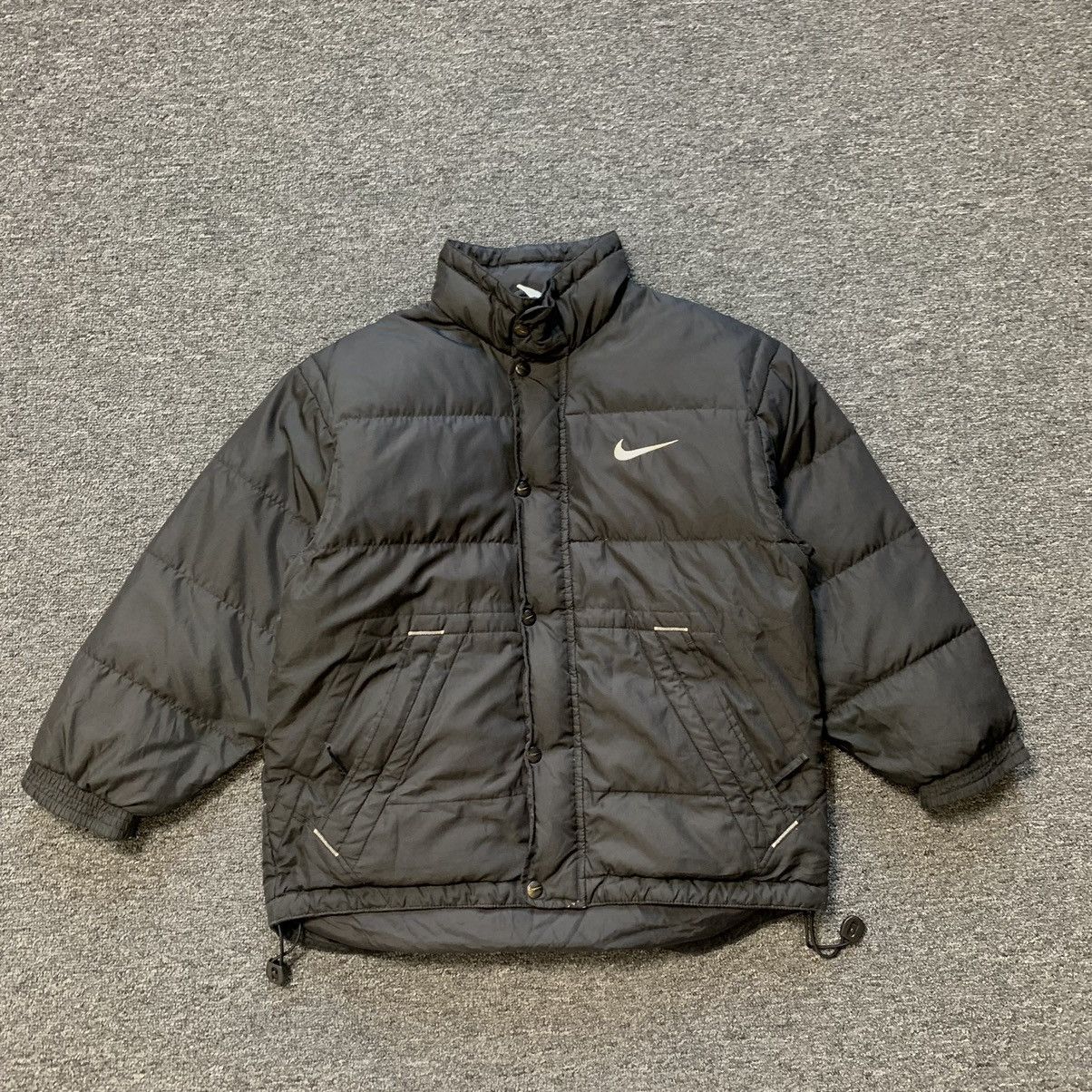 Nike VINTAGE NIKE DOWN big logo PUFFER 2000s JACKET Size S / US 4 / IT 40 - 2 Thumbnail