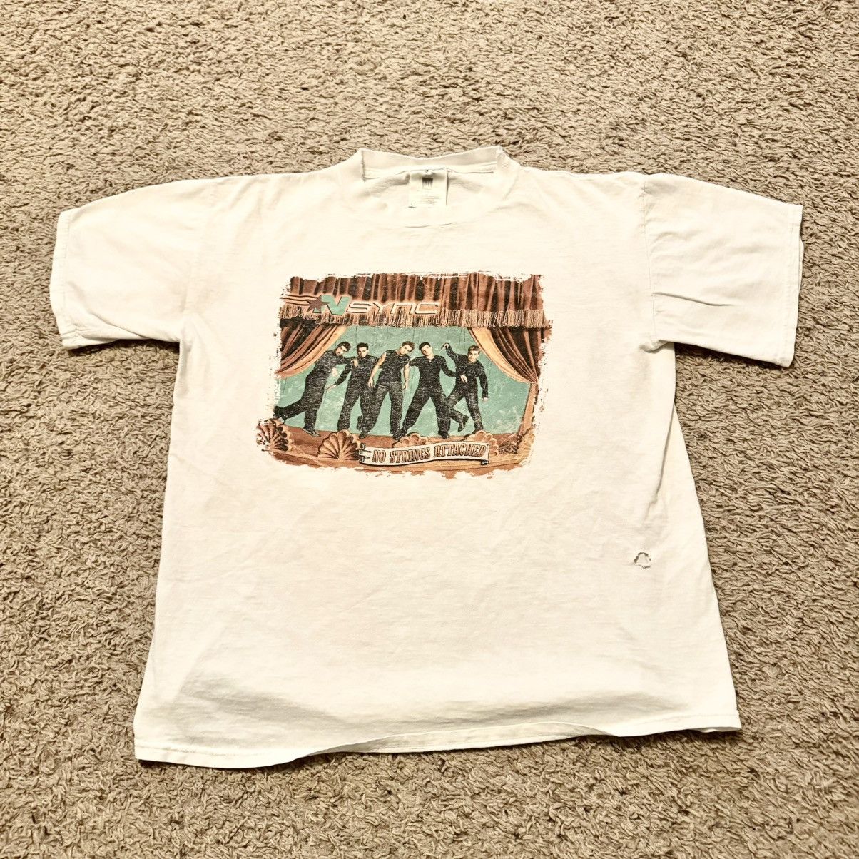 Band Tees × Vintage Y2K VINTAGE *NSYNC NO STRINGS ATTACHED TOUR TEE! Size US L / EU 52-54 / 3 - 2 Thumbnail