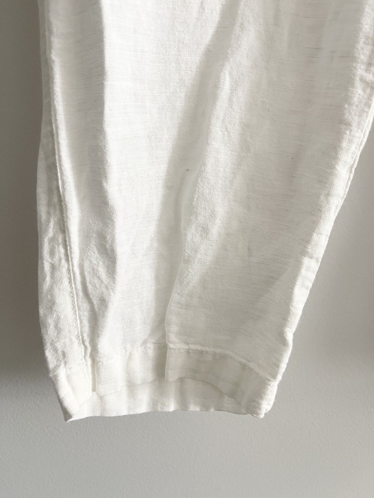 Designer STEAL! Zara Drawstrings White Leisure Pants Size US 36 / EU 52 - 4 Thumbnail
