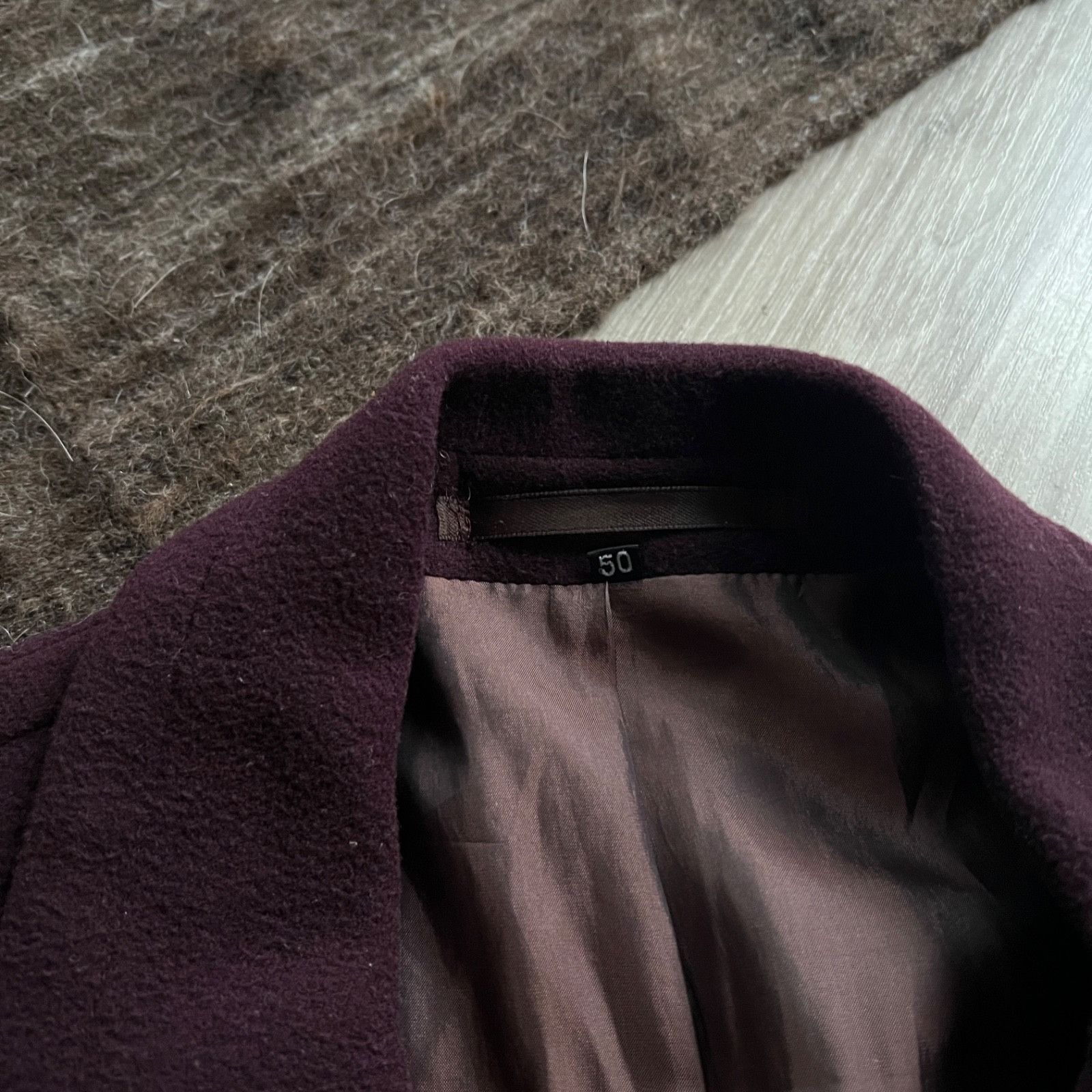 Vintage Massimo Datti Vintage Wool Cashmere Belted Coat 9700AC Size US L / EU 52-54 / 3 - 5 Thumbnail