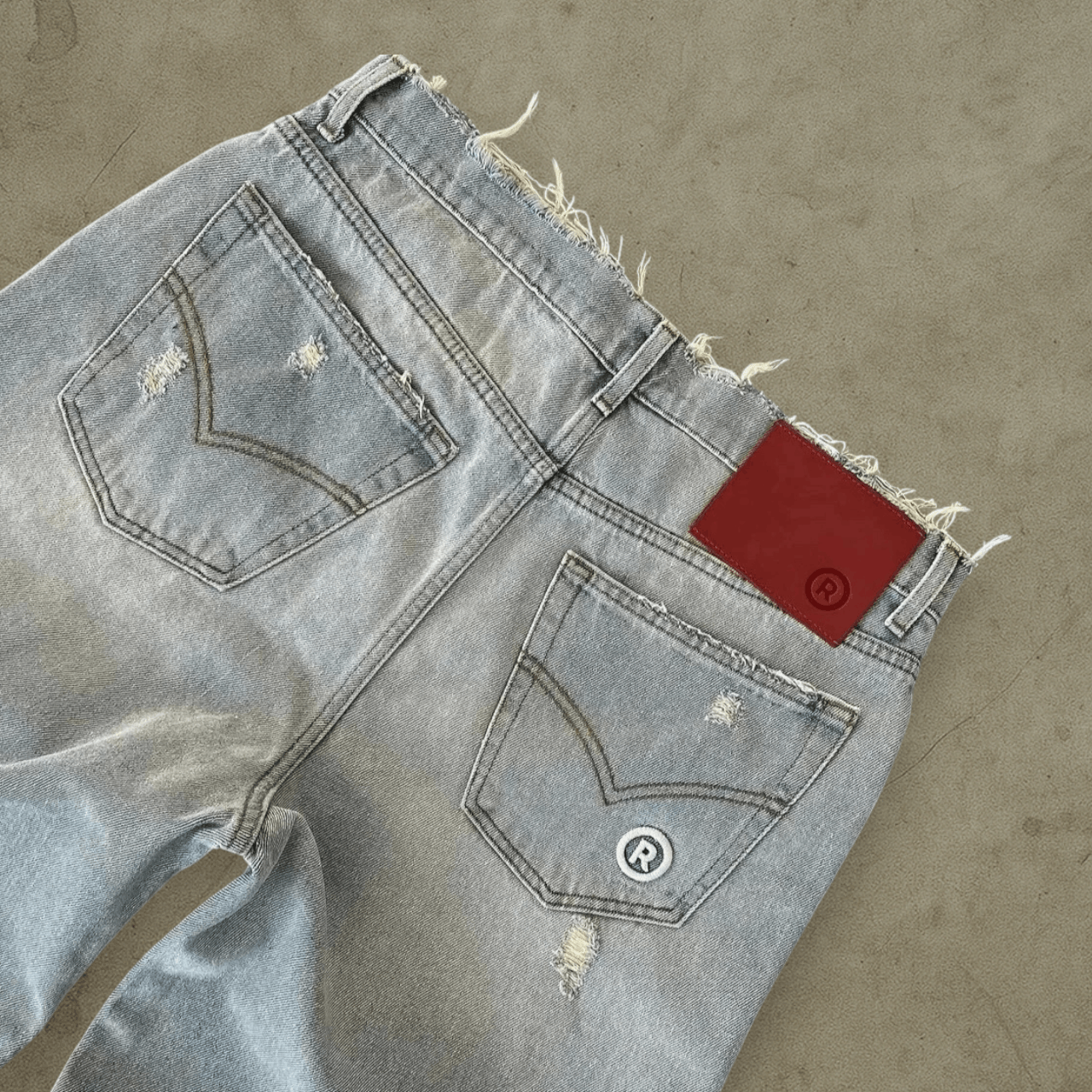 Other Vintage Distressed Light Wash Denim Jeans Size US 32 / EU 48 - 3 Thumbnail