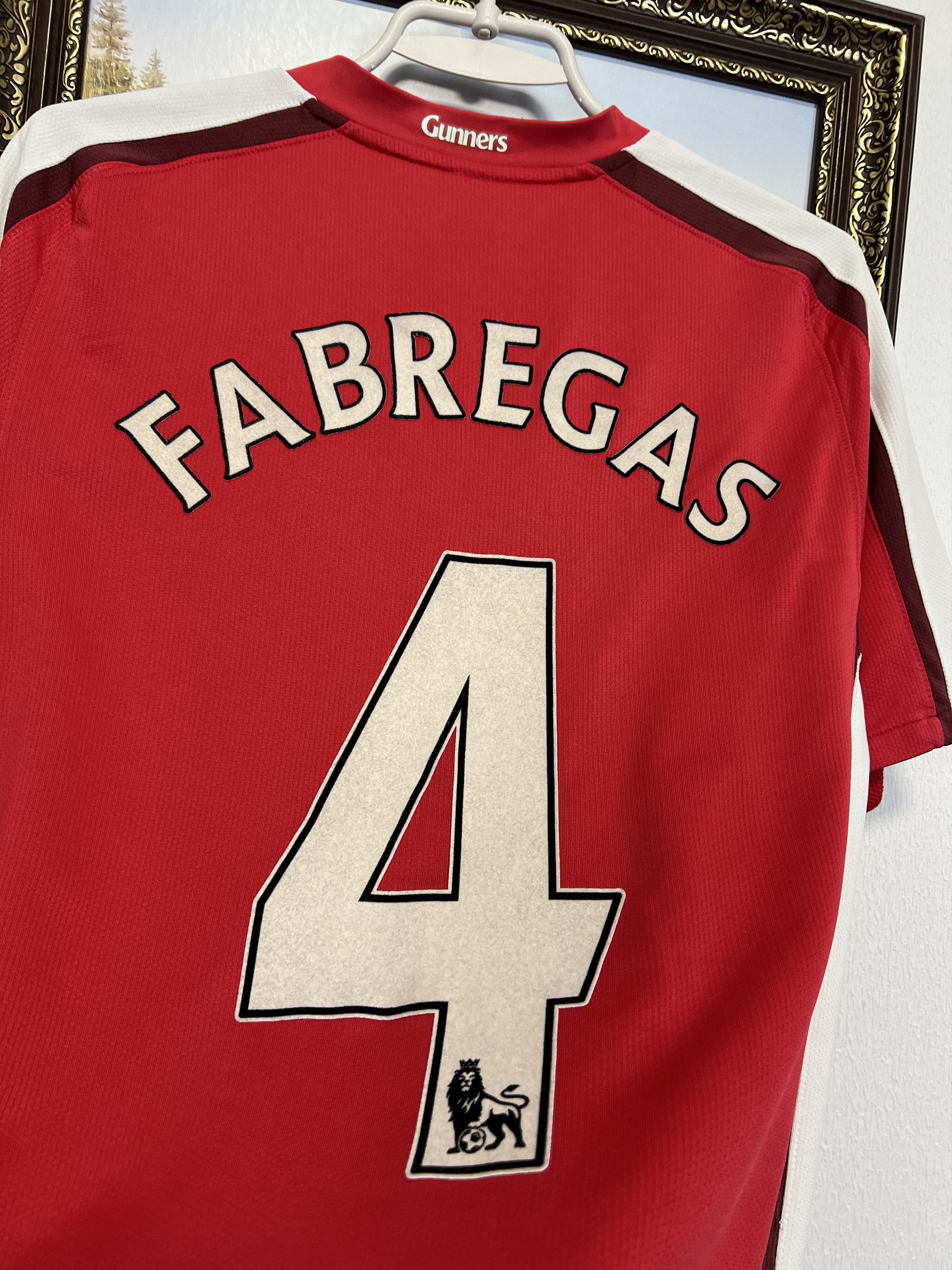 Nike Arsenal Home football shirt 2008 Soccer #4 Fabregas Jersey Size US S / EU 44-46 / 1 - 10 Thumbnail