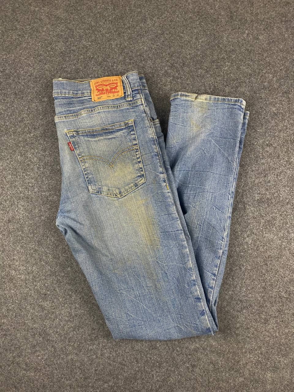 Levi's levis 502 regular taper denim nice design Size US 33 - 2 Thumbnail