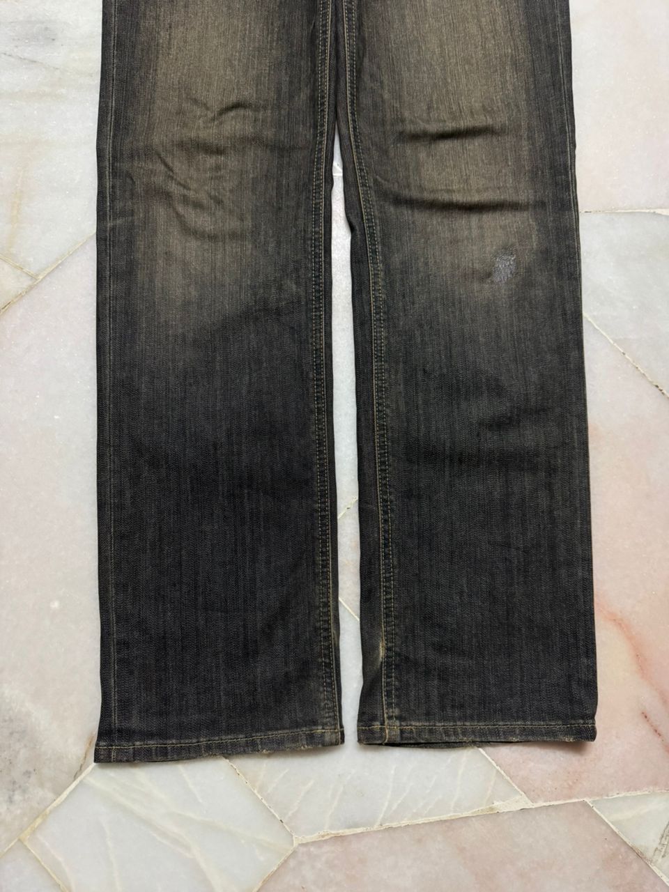 Wrangler 💥Vintage 90s Style Wrangler MudWashed Distress Dark Jeans Size US 29 - 9 Thumbnail