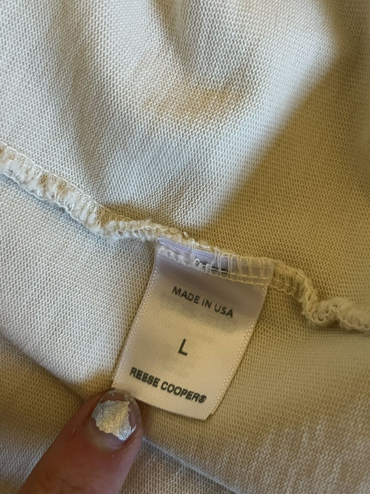 Reese Cooper Reese Cooper Off-White Eagle Tee Size US L / EU 52-54 / 3 - 5 Thumbnail