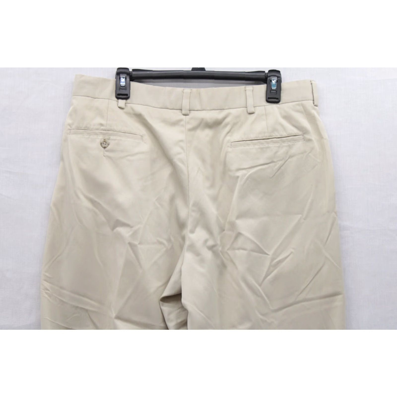Vintage Tiger Woods Golf Pants Men's 36X33.5 Beige Stretch Cuffed Preppy Performance Pants Regular Size US 36 / EU 52 - 6 Thumbnail