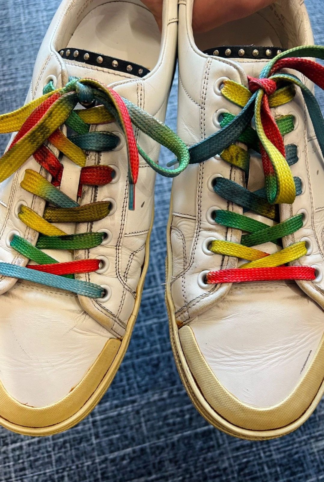 Saint Laurent Paris Saint Laurent SLP 2016SS SL37 Riveted Rainbow Sneakers Size US 9.5 / EU 42-43 - 8 Thumbnail
