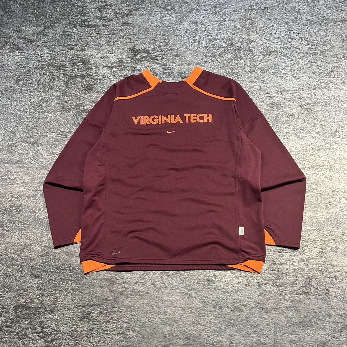 Nike Vintage Virginia Tech Nike Center Swoosh Therma 2000s XL Size US XL / EU 56 / 4 - 1 Thumbnail