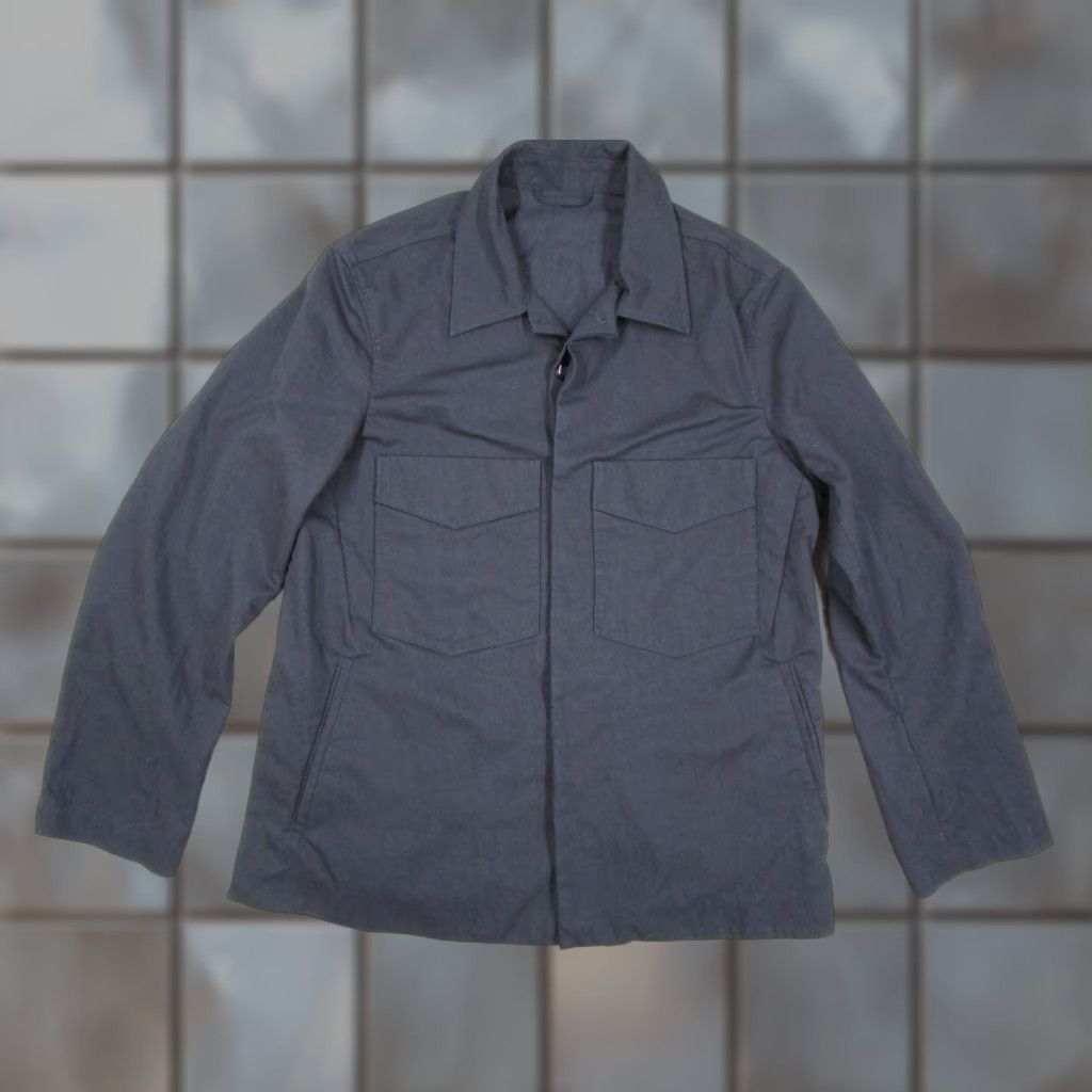 Acne Studios Acne Studios Jacket Mens 50 Navy Chore Coat Hidden Button Pockets MAWEL PSS18 Size US M / EU 48-50 / 2 - 1 Thumbnail