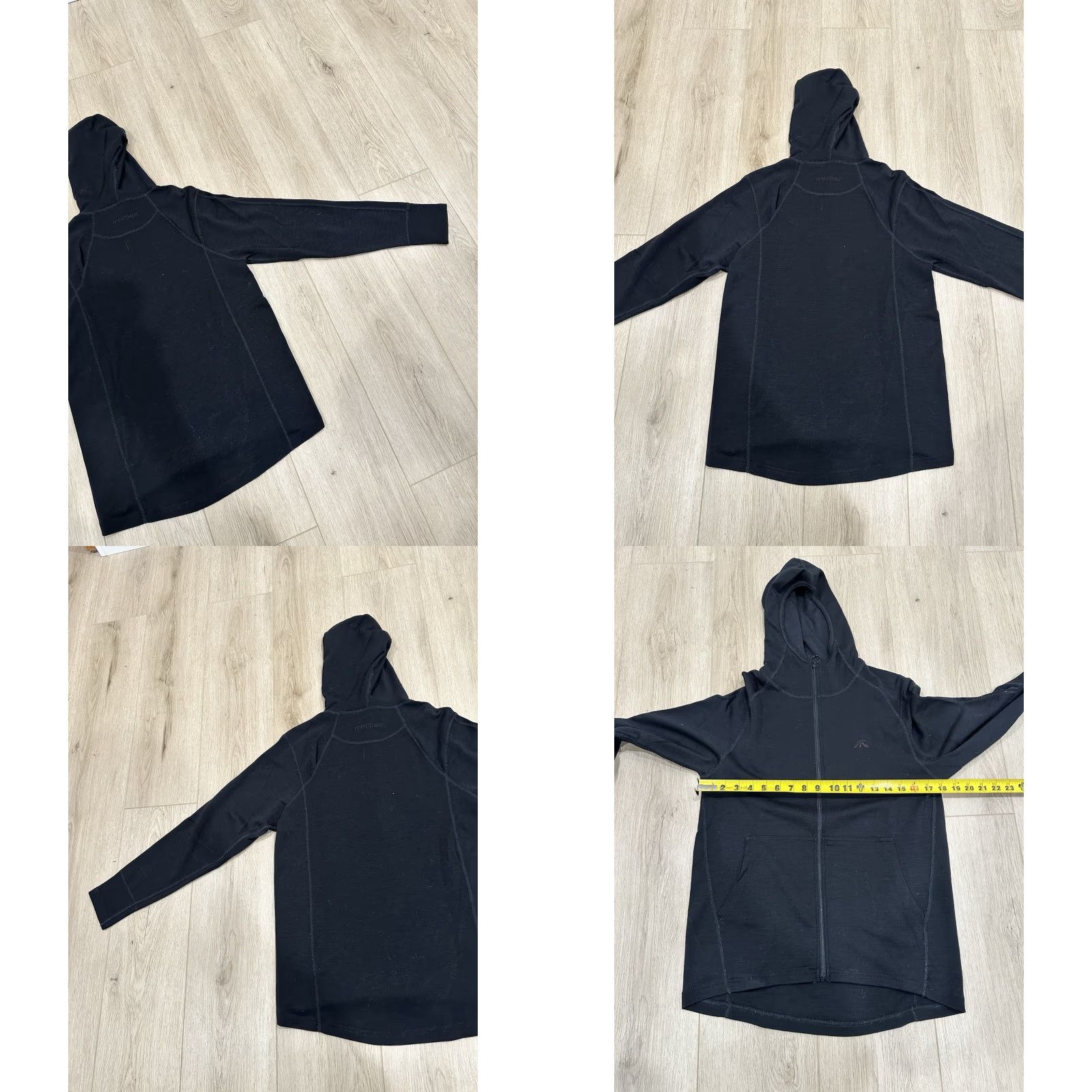 Vintage VINTAGE Macpac Merino Wool Full Zip Hoodie Mens Black Size Small Size US S / EU 44-46 / 1 - 8 Thumbnail