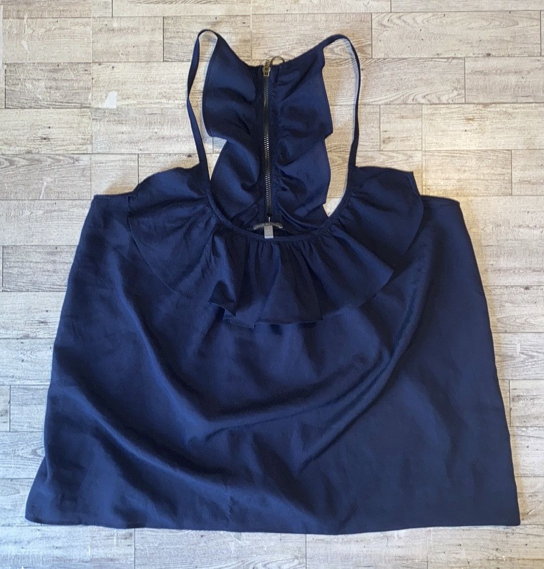 Other Y2K, Charlotte Russe, Navy, Ruffle Chest, Sleeveless Blouse Size M / US 6-8 / IT 42-44 - 5 Thumbnail
