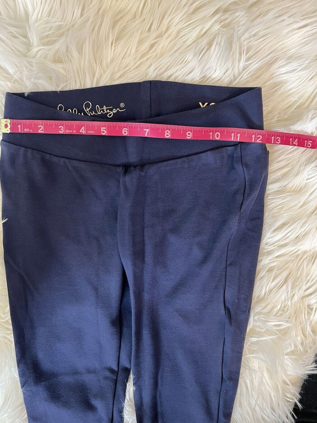 Designer Lilly Pulitzer Pull On Pants Small Navy Stretch Skinny XS Size 26" / US 2 / IT 38 - 5 Thumbnail