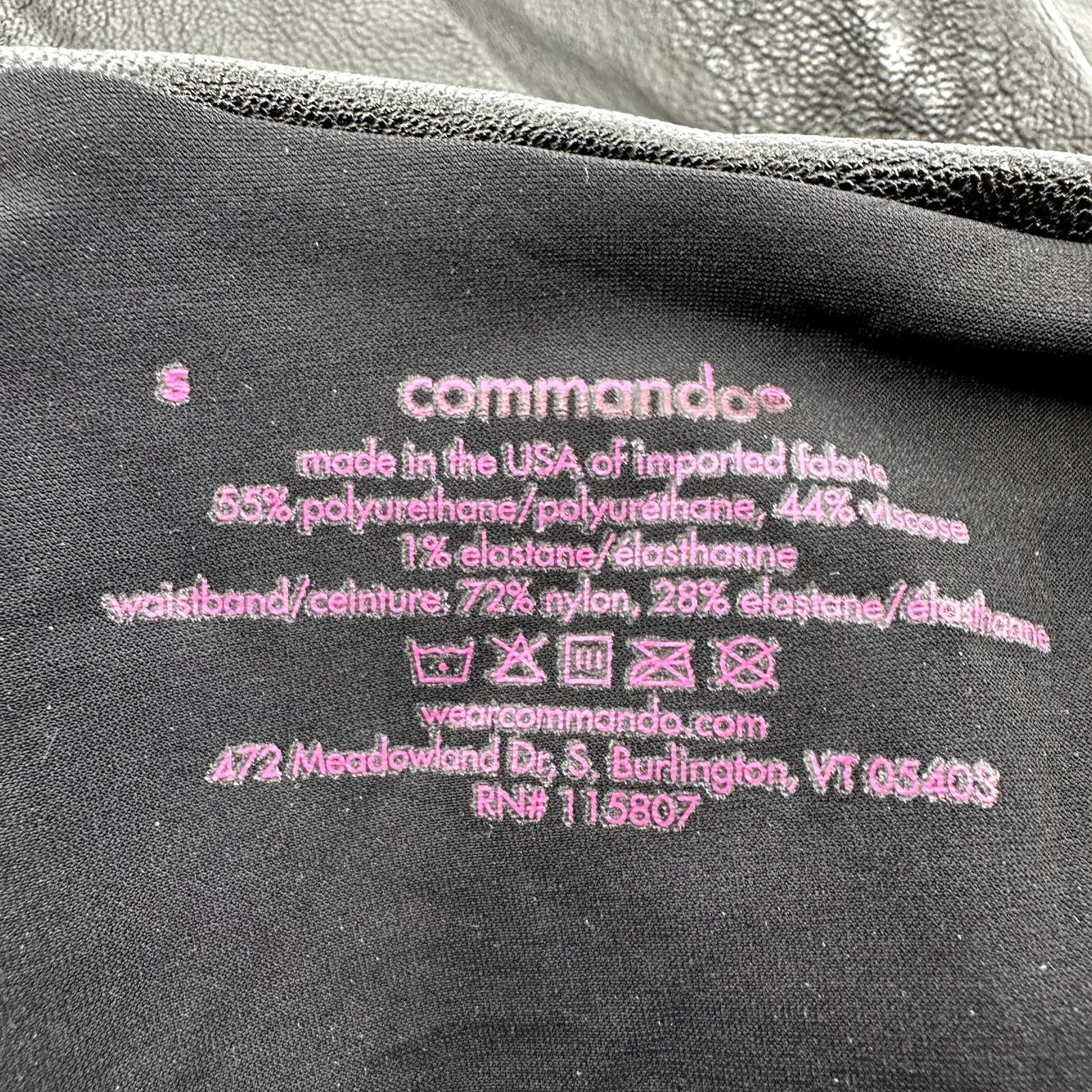 Commando Commando Faux Leather Leggings Compression High Smoothing S Size 28" / US 6 / IT 42 - 3 Thumbnail