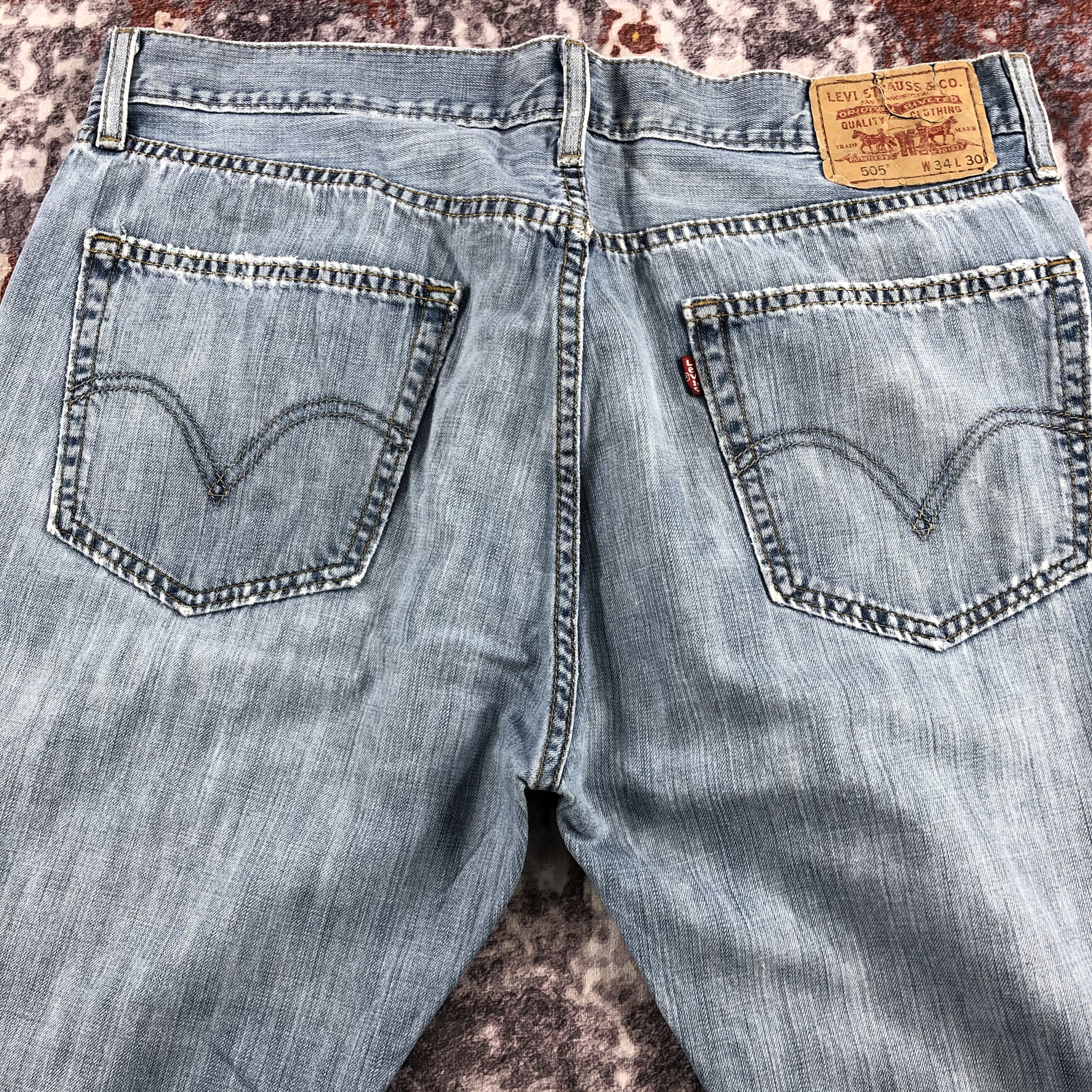 Levi's × Vintage Vintage Light Wash Levis 505 Jeans-JM2632 Size US 36 / EU 52 - 6 Thumbnail
