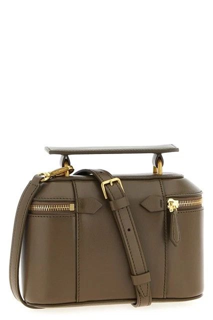 Balmain BALMAIN Small B-buzz Green Leather Top Handle Bag New Size ONE SIZE - 2 Thumbnail