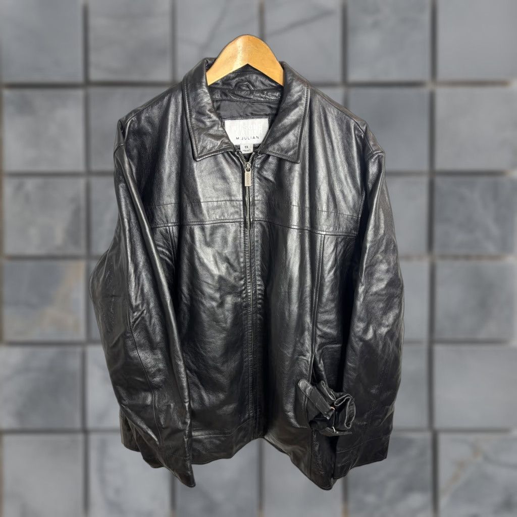 Vintage VINTAGE Wilsons Leather Jacket Womens 1X Black M. Julian Thinsulate Gloves Bomber 90s Mens Big & Tall Jacket Gloves Black 1X Size XL / US 12-14 / IT 48-50 - 1 Thumbnail