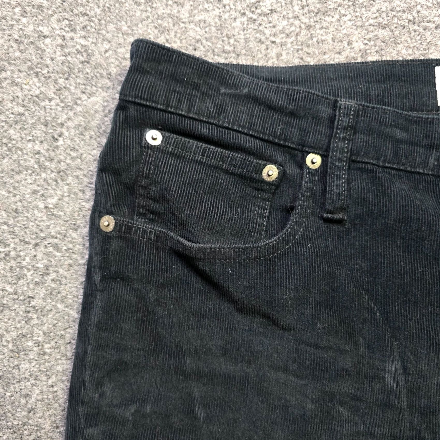 J.Crew J.CREW Pants Women Size 31 Black Corduroy Slim Straight Ankle Capsule Fall Spring Winter Casual Business Size 24" / US 00 / IT 34 - 3 Thumbnail