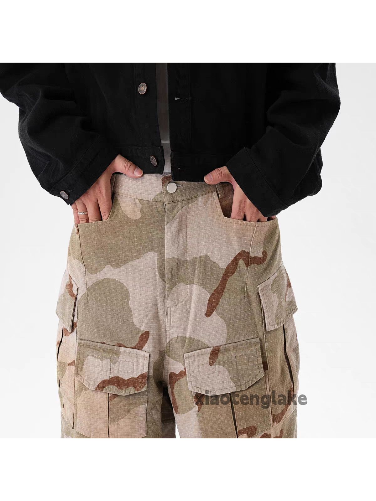 Vintage Utility loose baggy skate hiphop military camo cargo pants Size US 36 / EU 52 - 10 Thumbnail