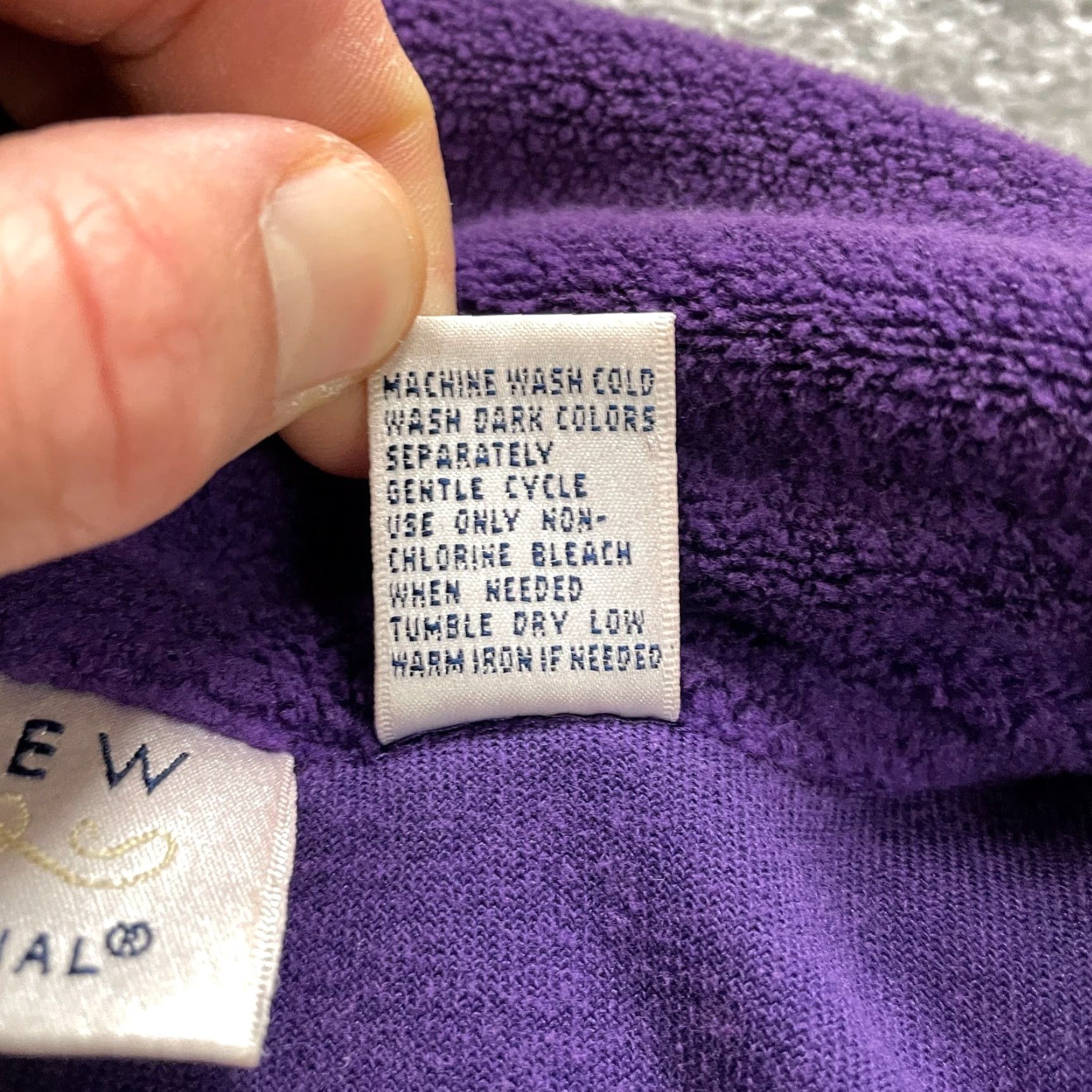 Review Preview International Purple Fleece Button-Down Shirt Womens Small Long Sleeve Size S / US 4 / IT 40 - 6 Thumbnail
