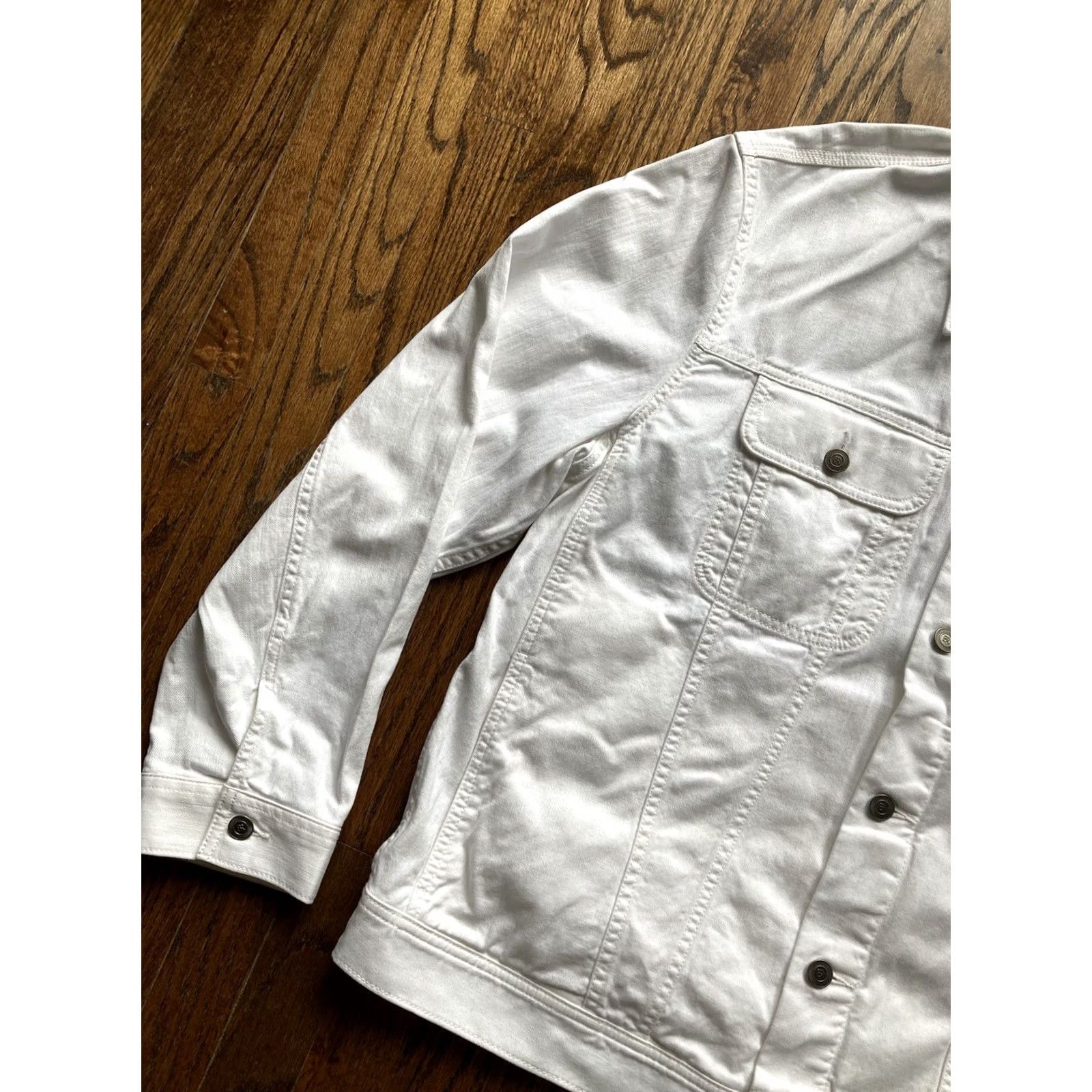 Banana Republic Banana Republic Jacket Mens XL White Twill Bomber Jacket Outdoor Classic Mill Valley Surplus Jace Size US XL / EU 56 / 4 - 2 Thumbnail