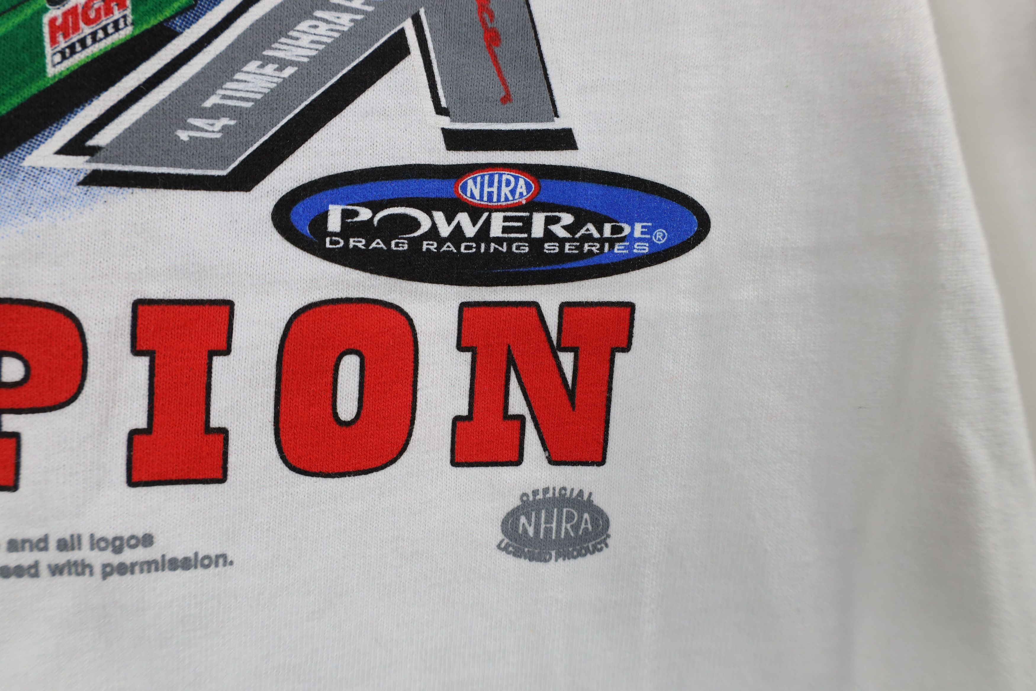 Vintage Deadstock Vintage Y2k 2007 John Force NHRA Racing T-Shirt Size US XL / EU 56 / 4 - 11 Thumbnail