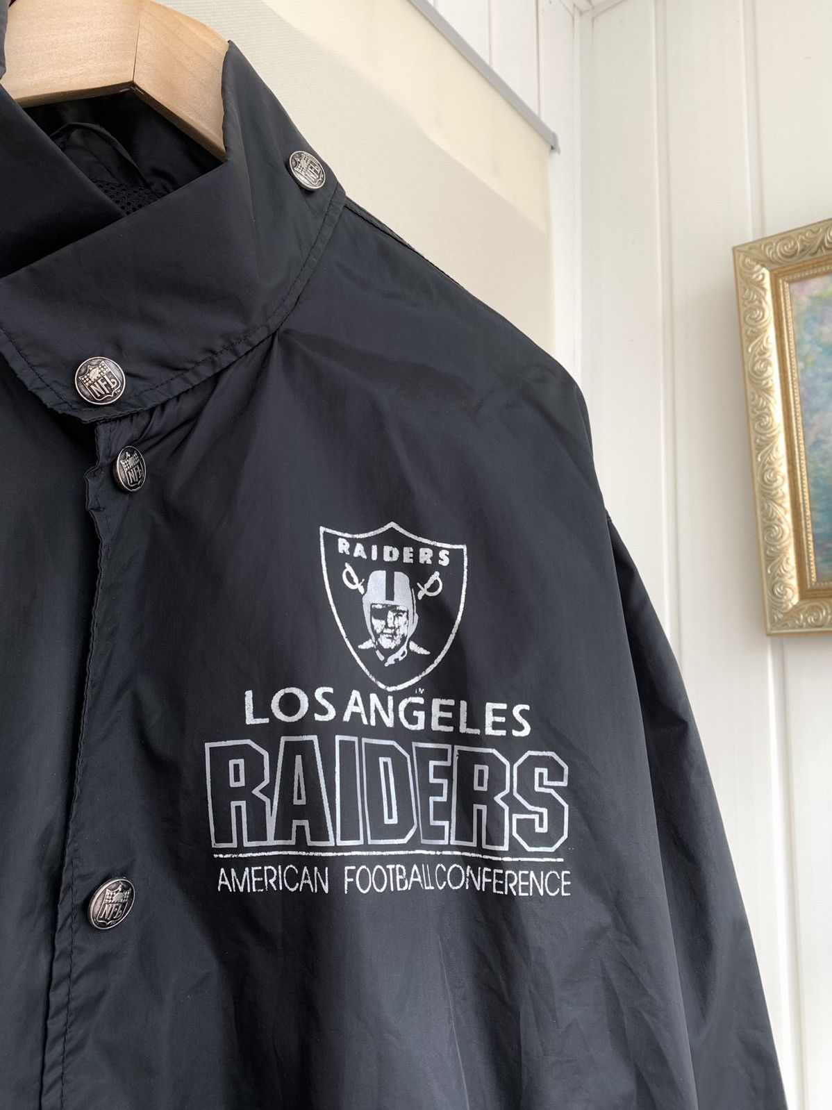 NFL Campri LOS ANGELES RAIDERS 1991 Vintage Jacket Size L Size US L / EU 52-54 / 3 - 3 Thumbnail