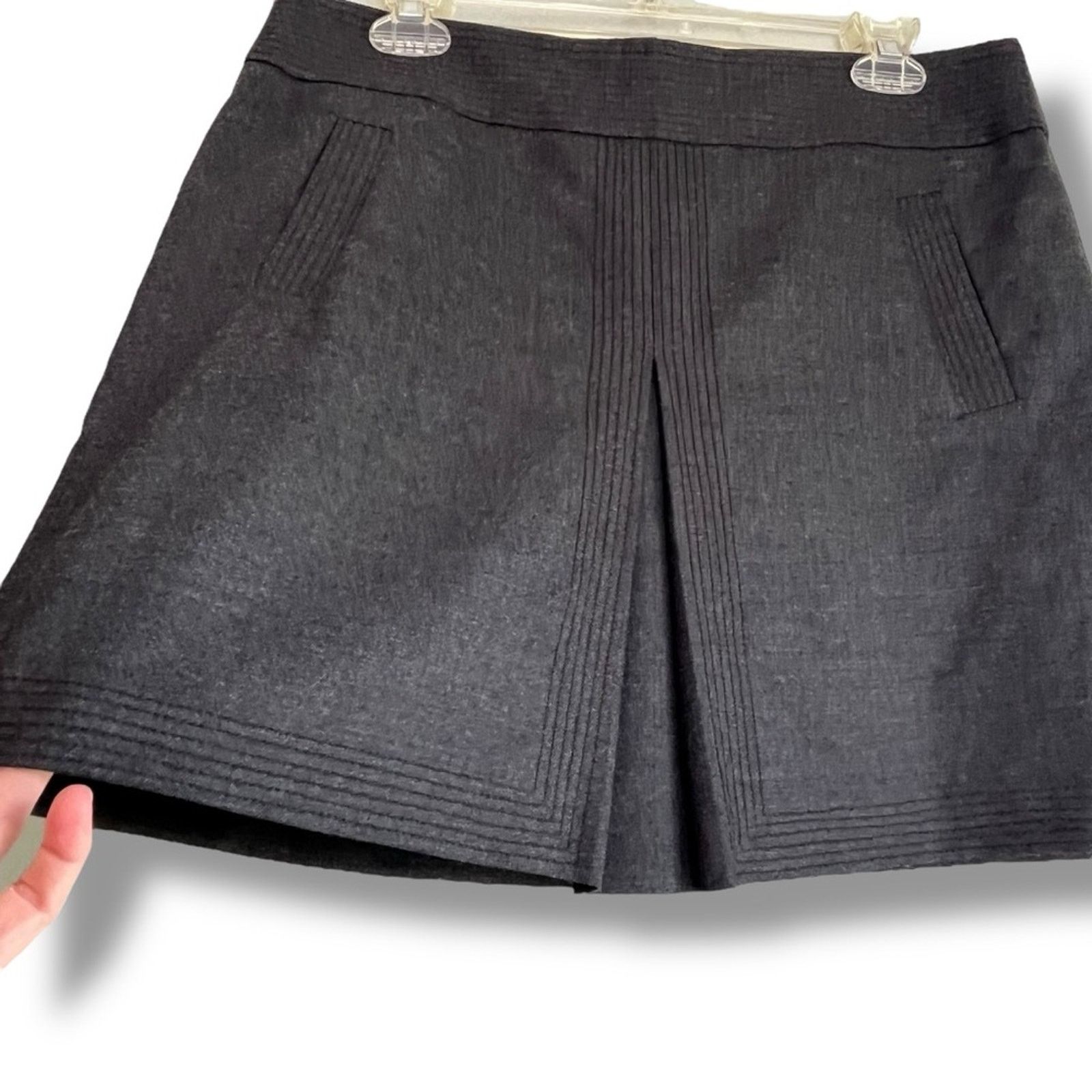 J.Crew J.Crew charcoal gray wool blend A-line mini skirt women's 10 Size 32" / US 10 / IT 46 - 5 Thumbnail