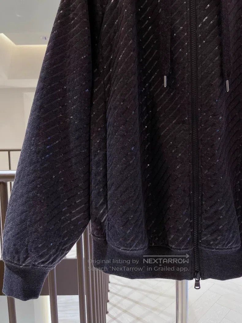 Brunello Cucinelli Brunello Cucinelli Sequined hooded sweatshirt Size XS / US 0-2 / IT 36-38 - 4 Thumbnail