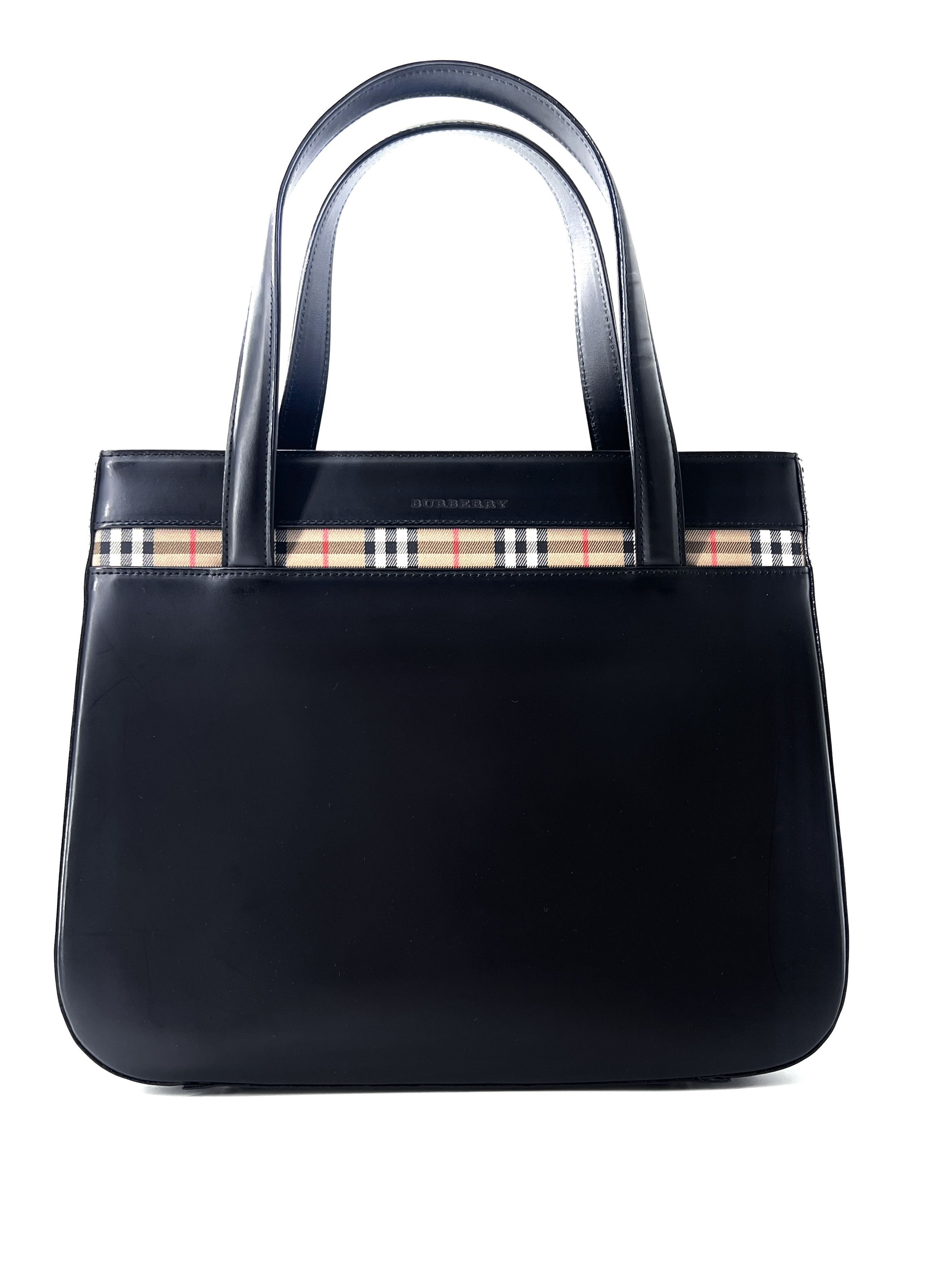 Burberry Burberry Nova Check Tote Leather Size ONE SIZE - 1 Thumbnail