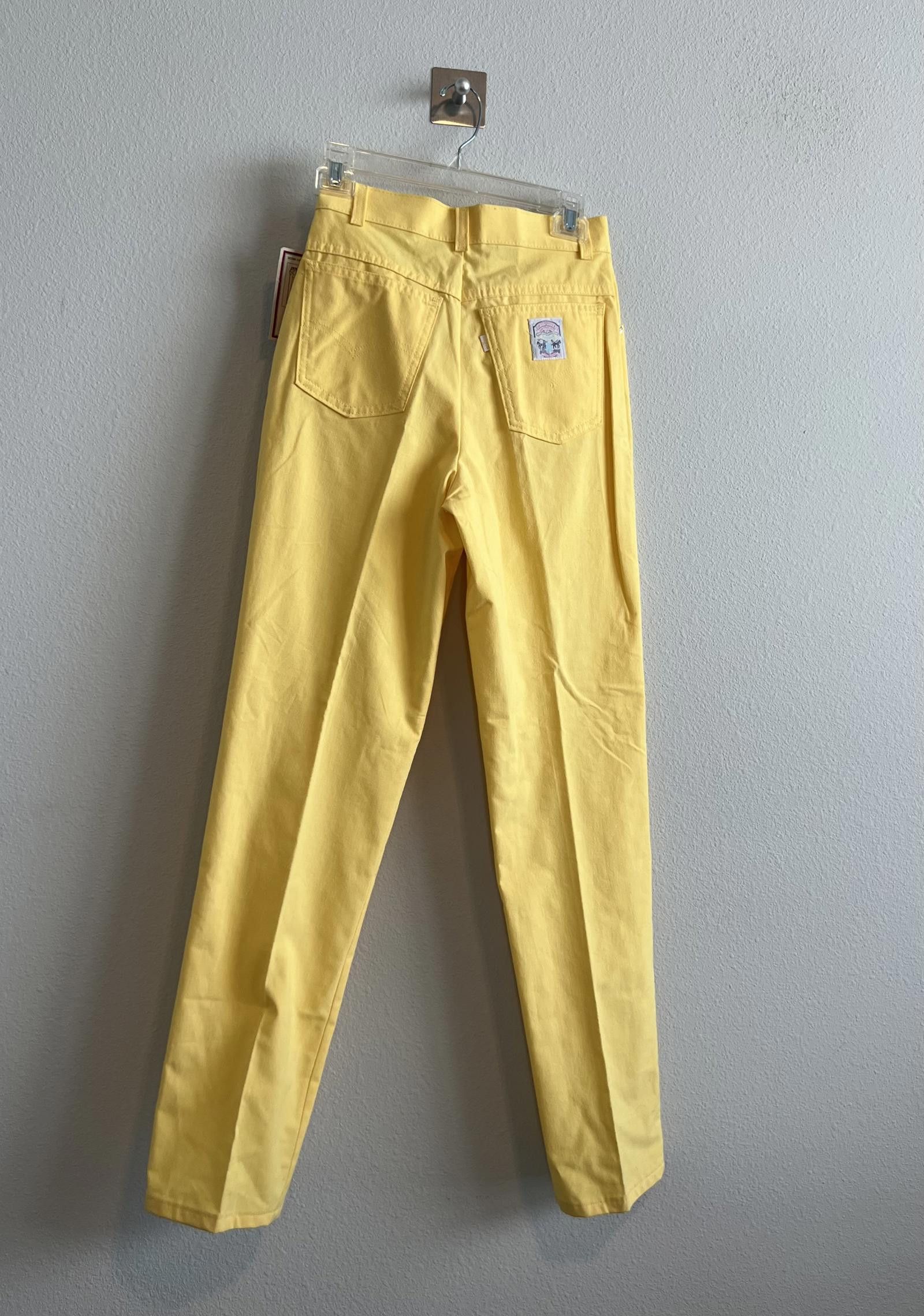 Levi's Super Vintage 1980s Levis Yellow High Waist Mom Jeans Style Size 32" / US 10 / IT 46 - 6 Thumbnail