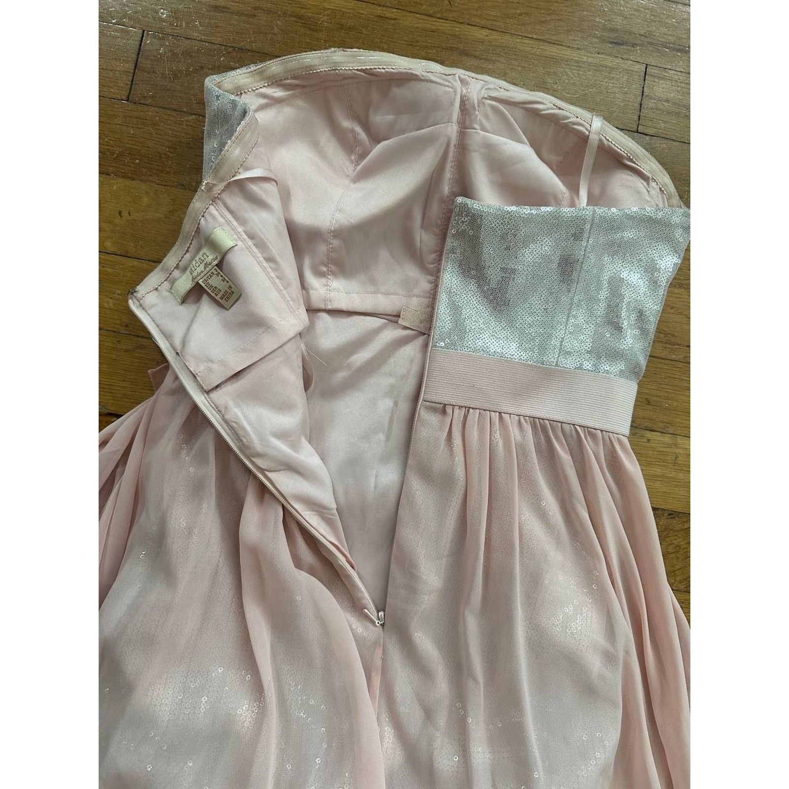 Addaptation Japan Aidan Mattox Pink Sequins Pleated Mini Dress Size 2 A000974 Size XS / US 0-2 / IT 36-38 - 12 Thumbnail