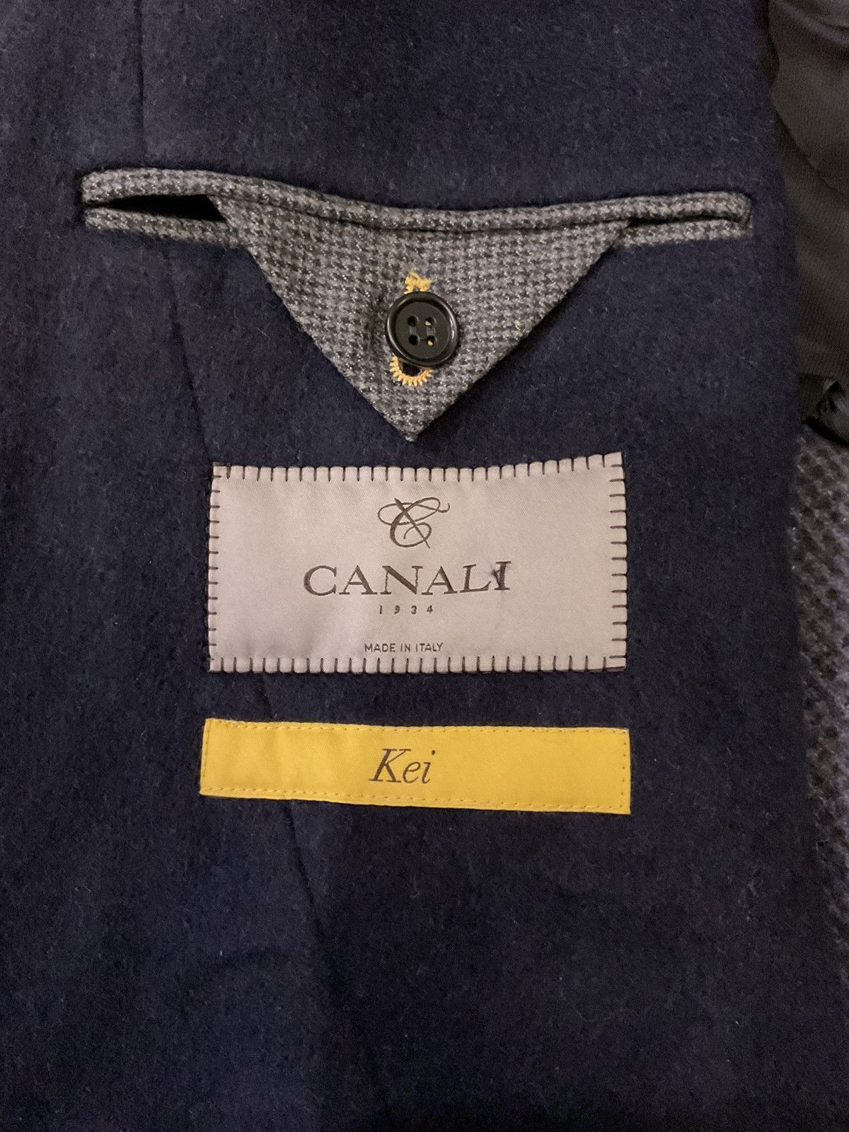 Canali CANALI KEI MEN’S BLACK WOOL BELTED TRENCH COAT OVERCOAT Size US S / EU 44-46 / 1 - 3 Thumbnail