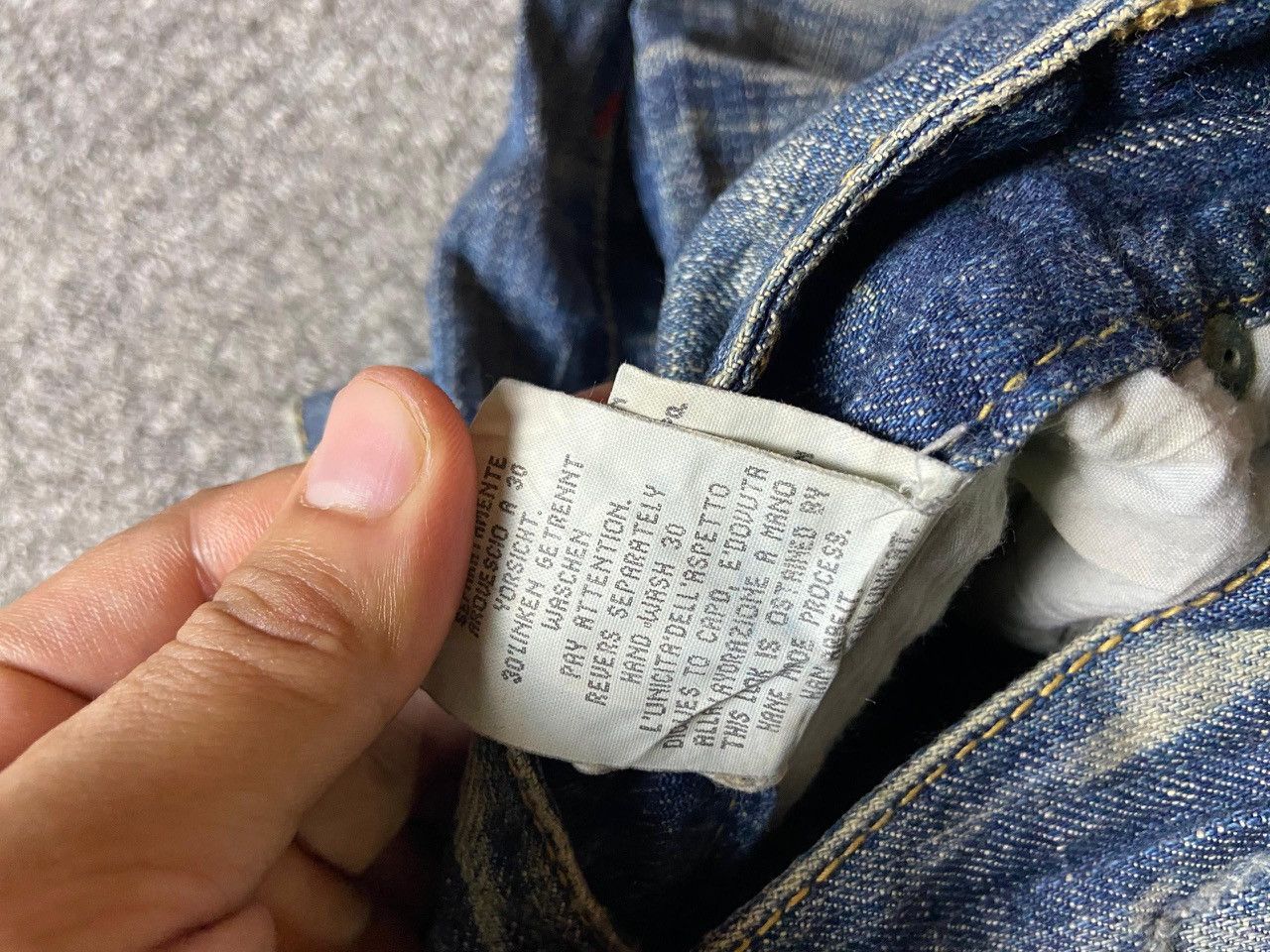 Japanese Brand × Vintage Vintage 1971 Red Pepper Distressed Denim Jeans (119) Size 27" / US 4 / IT 40 - 5 Thumbnail
