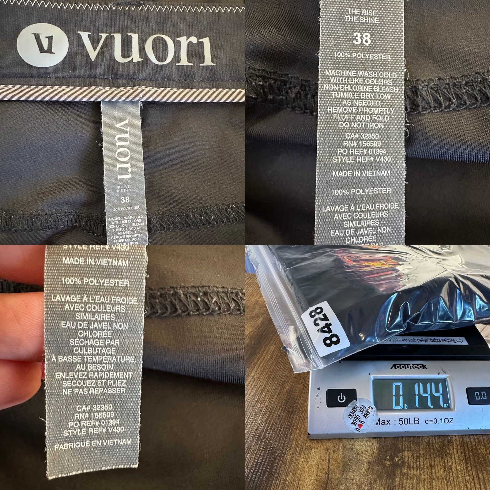 Vuori Vuori Meta Pants Mens 38 Black 5-Pocket Chino Slim Straight Casual Workwear Travel Pants Size US 38 / EU 54 - 9 Thumbnail