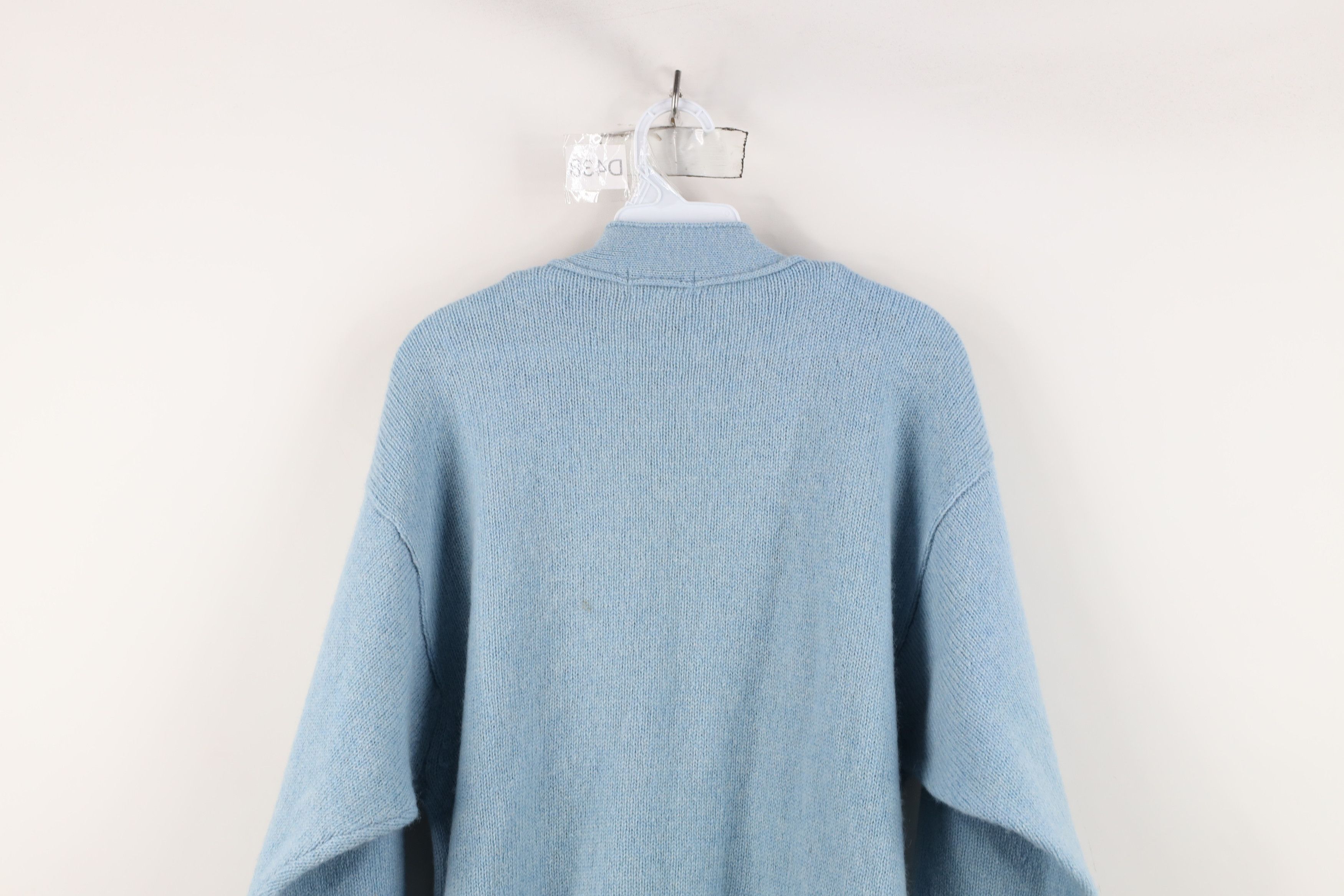 Vintage Vintage 90s Streetwear Wool Knit Baggy Cardigan Sweater Size M / US 6-8 / IT 42-44 - 13 Thumbnail