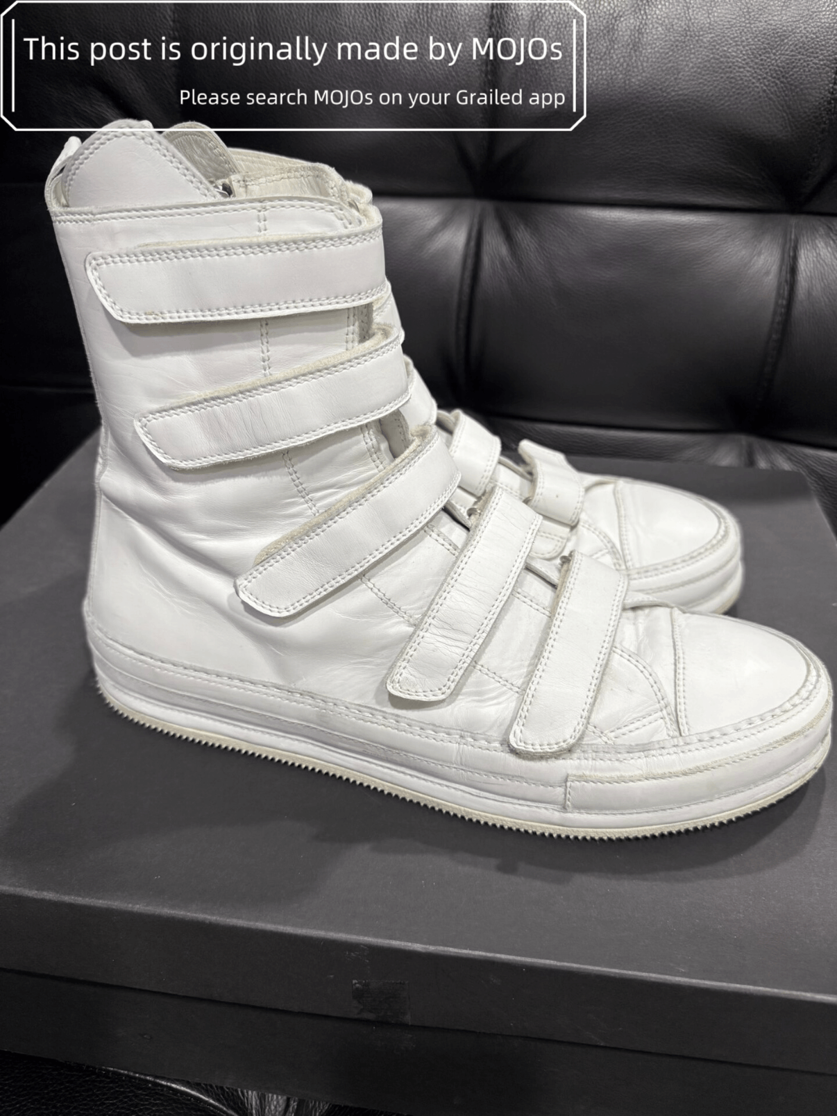 Ann Demeulemeester Sz 43 Ann Demeulemeester Stripe Hi-top Mojos47201826 Size US 10 / EU 43 - 3 Thumbnail